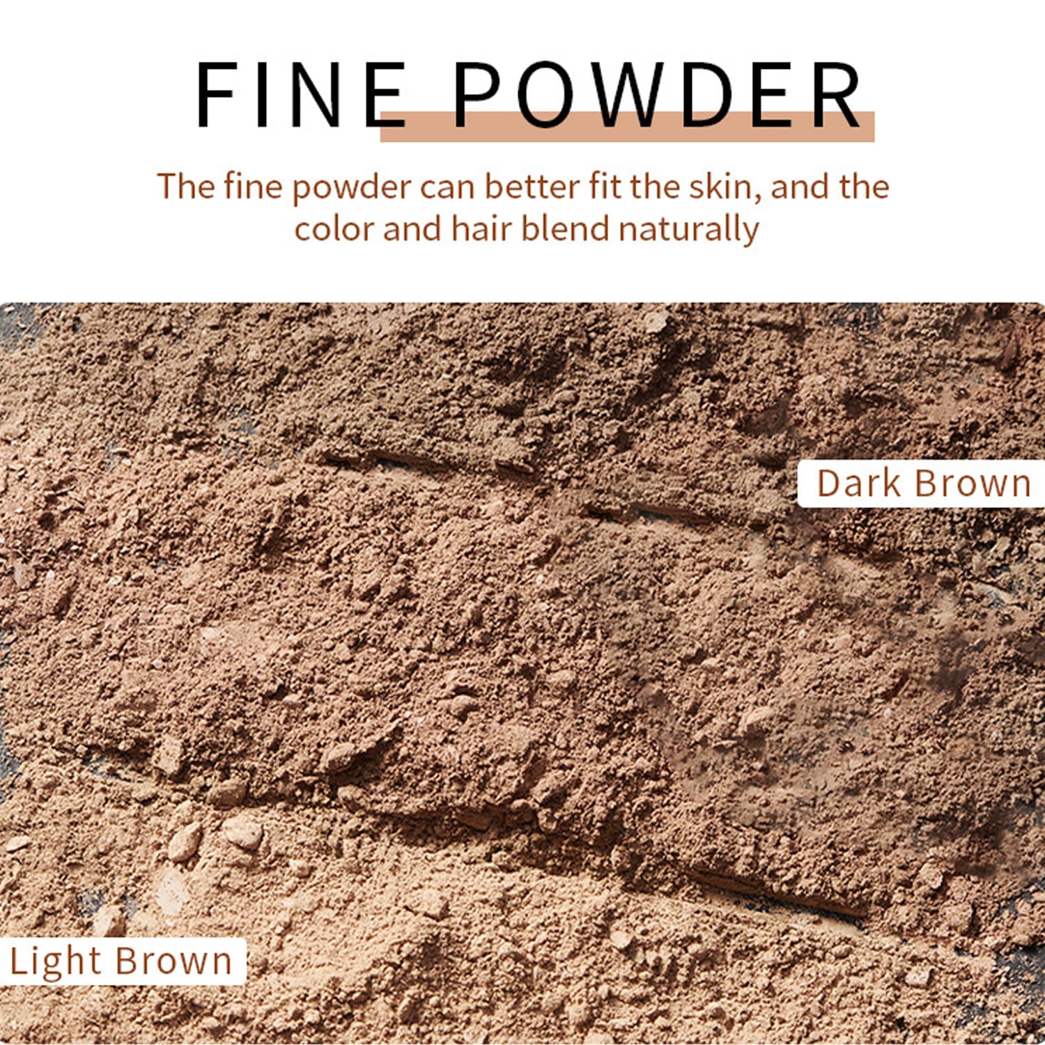 Root Cover Up Medium Brown, Root Cover Up Hairline Powder for Thin Hair Hairline Powder, Root Touch Up Hair Powder - Image 2
