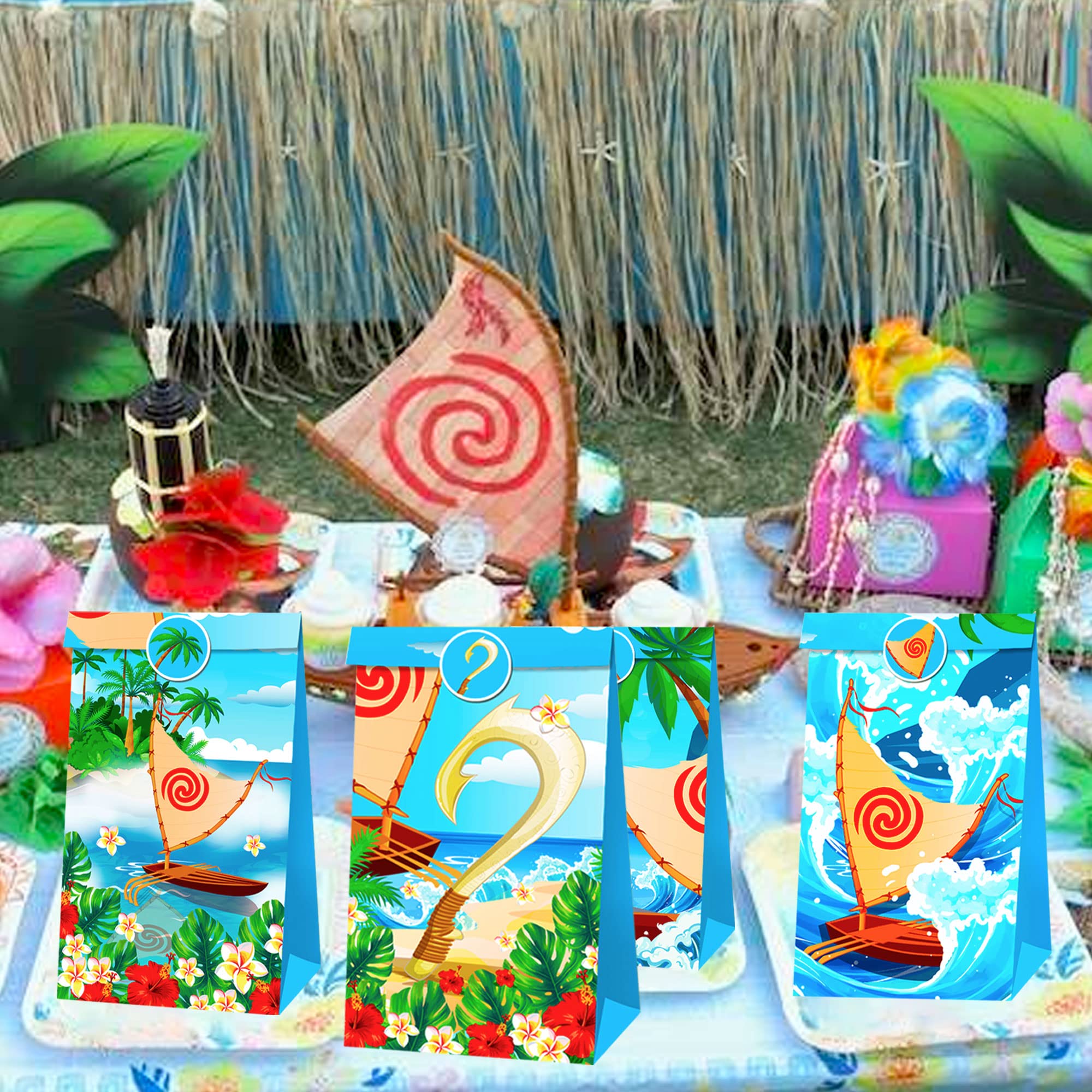 JeVenis 12 Scatole Per Bomboniere A Tema Moana - Forniture E Decorazioni Per Festa Di Compleanno