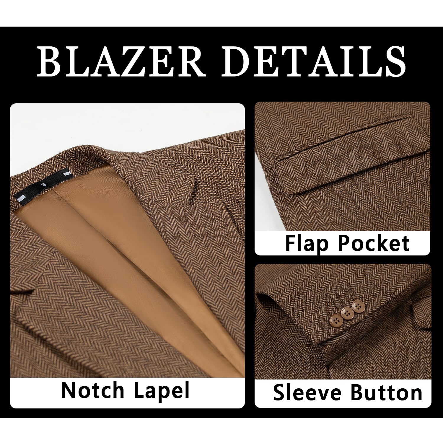 Blazer für Jungen, Retro-Fischgrätenmuster, formeller Tweed-Muster, klassische Kinderjacke für Jungen, Hochzeit, Freizeitjacke