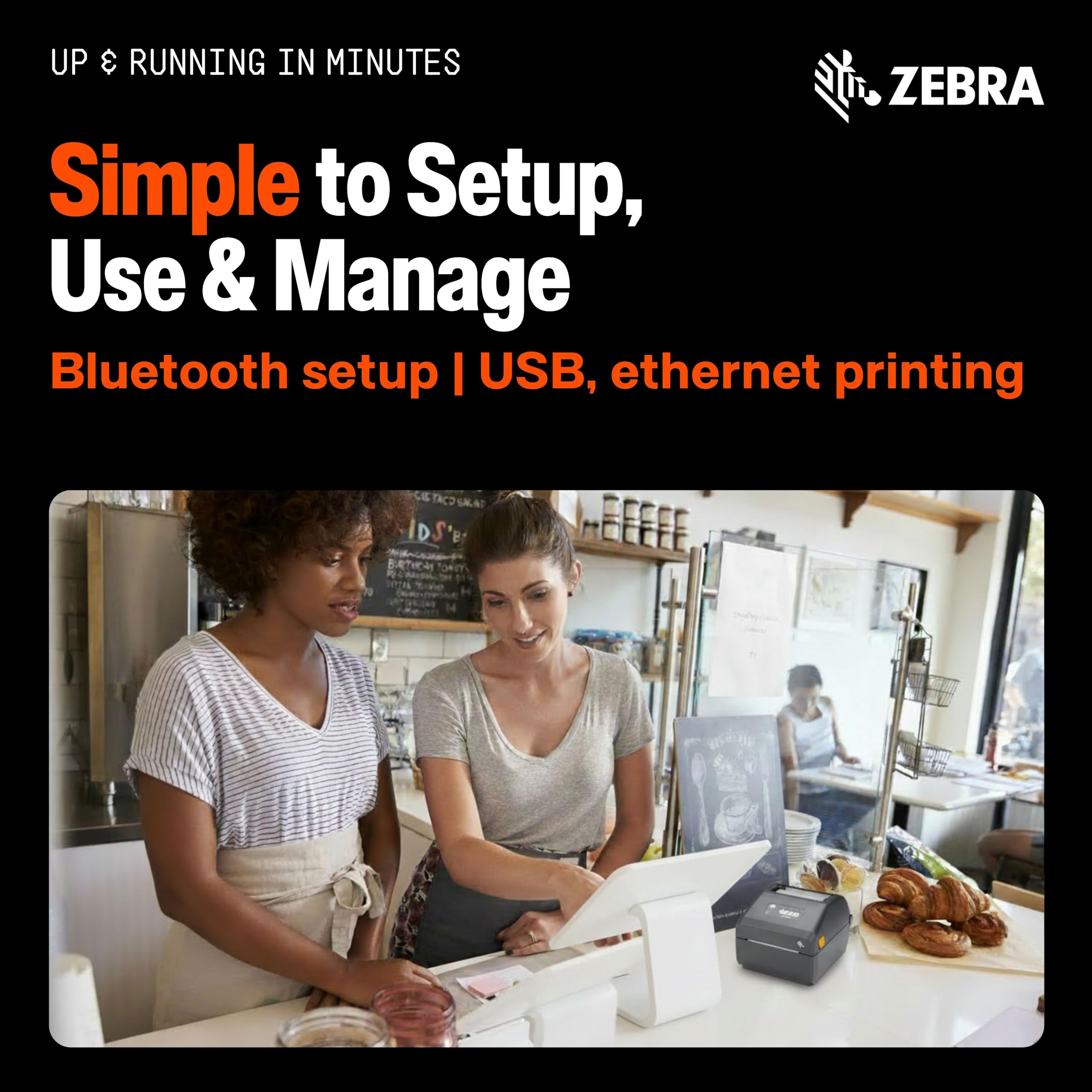 Amazon.com : Zebra ZD421 Thermal Transfer Desktop Printer 203 dpi