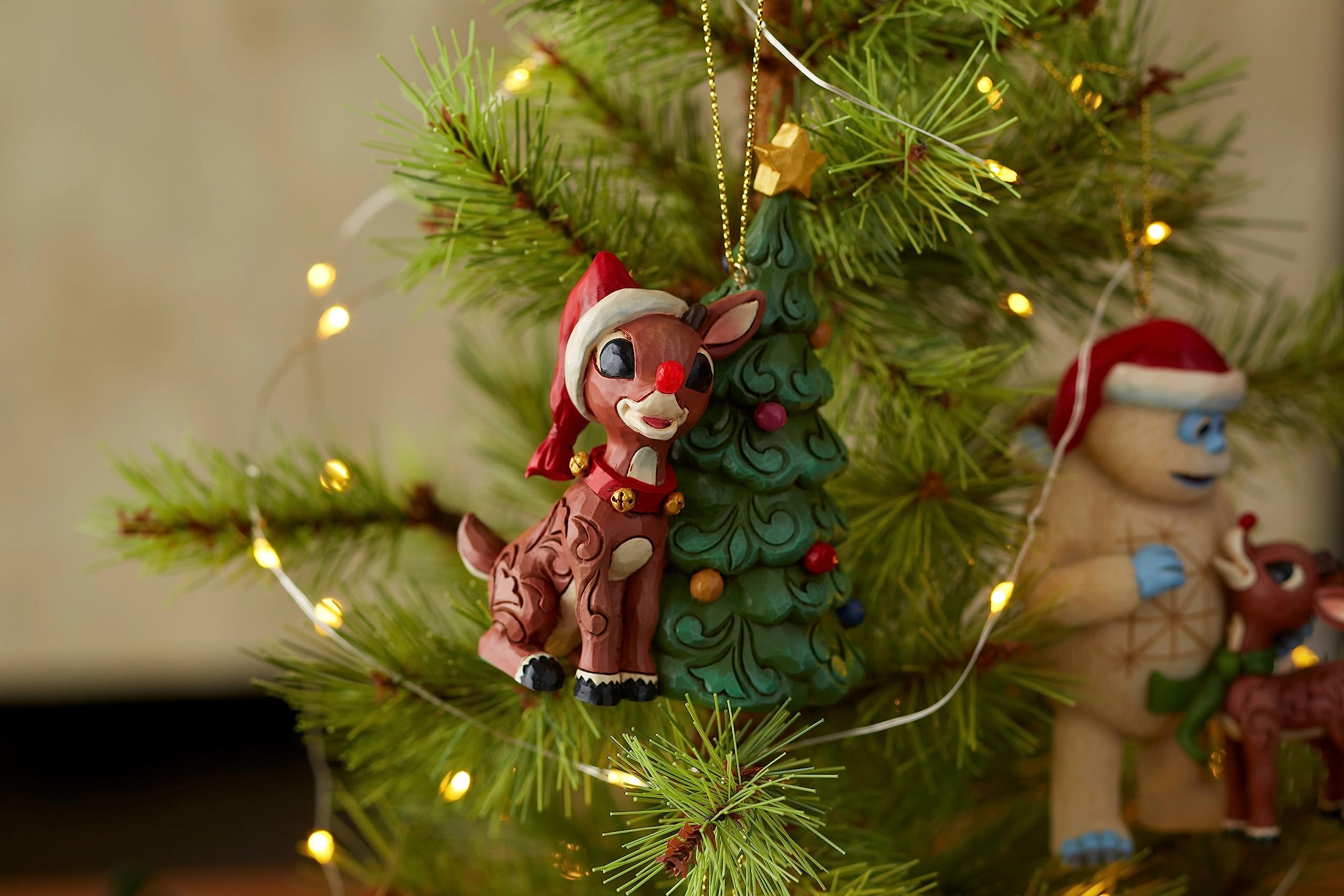 Enesco Jim Shore Rudolph La renna dal naso rosso in volo