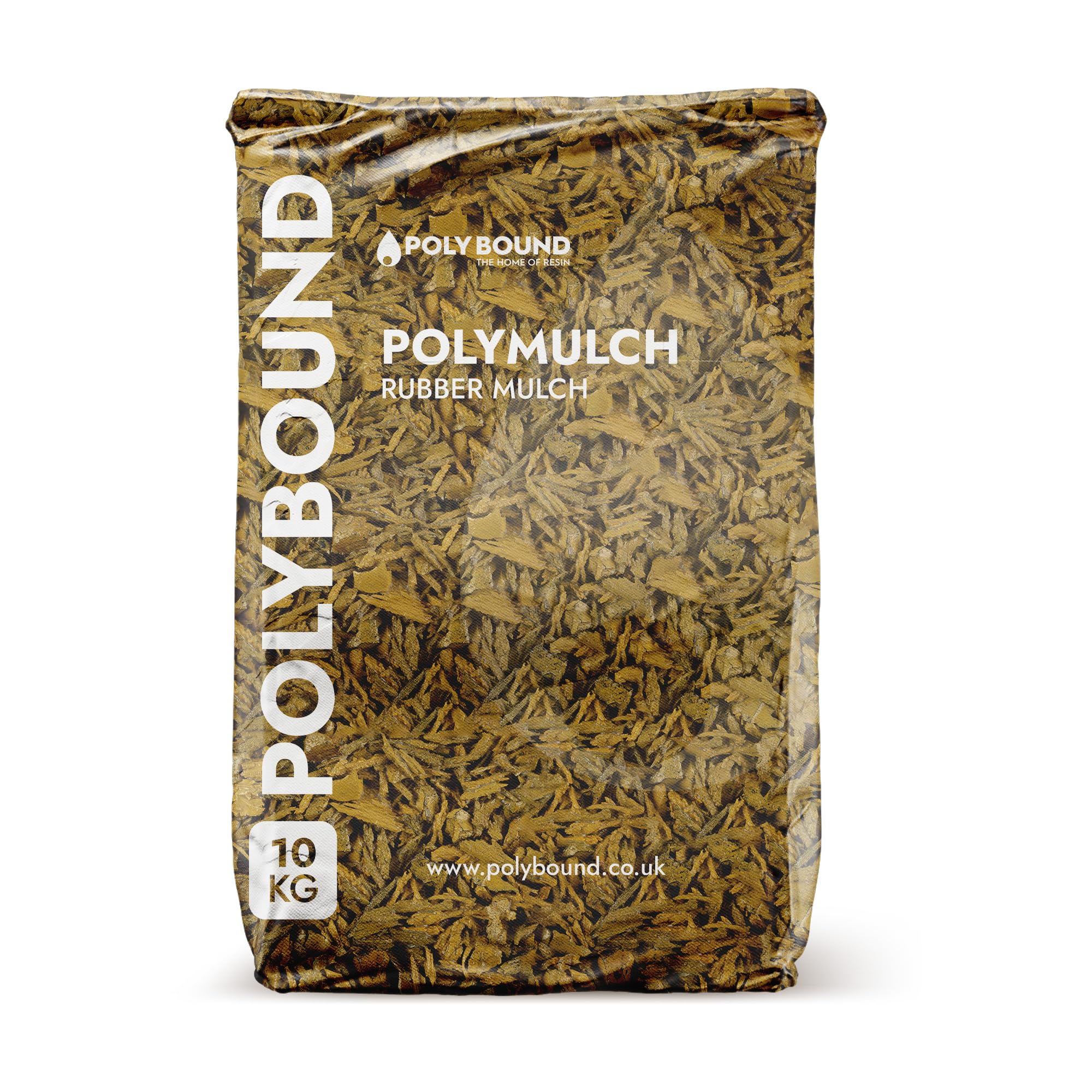 POLYBOUND 10KG Rubber Mulch Chippings(Harvest Beige)| Child & Pet Safe Garden Mulch for Play Area, Landscaping | Safe Alternative to Wood, Slate, Bark Chippings for Garden | Weatherproof, Weed Control