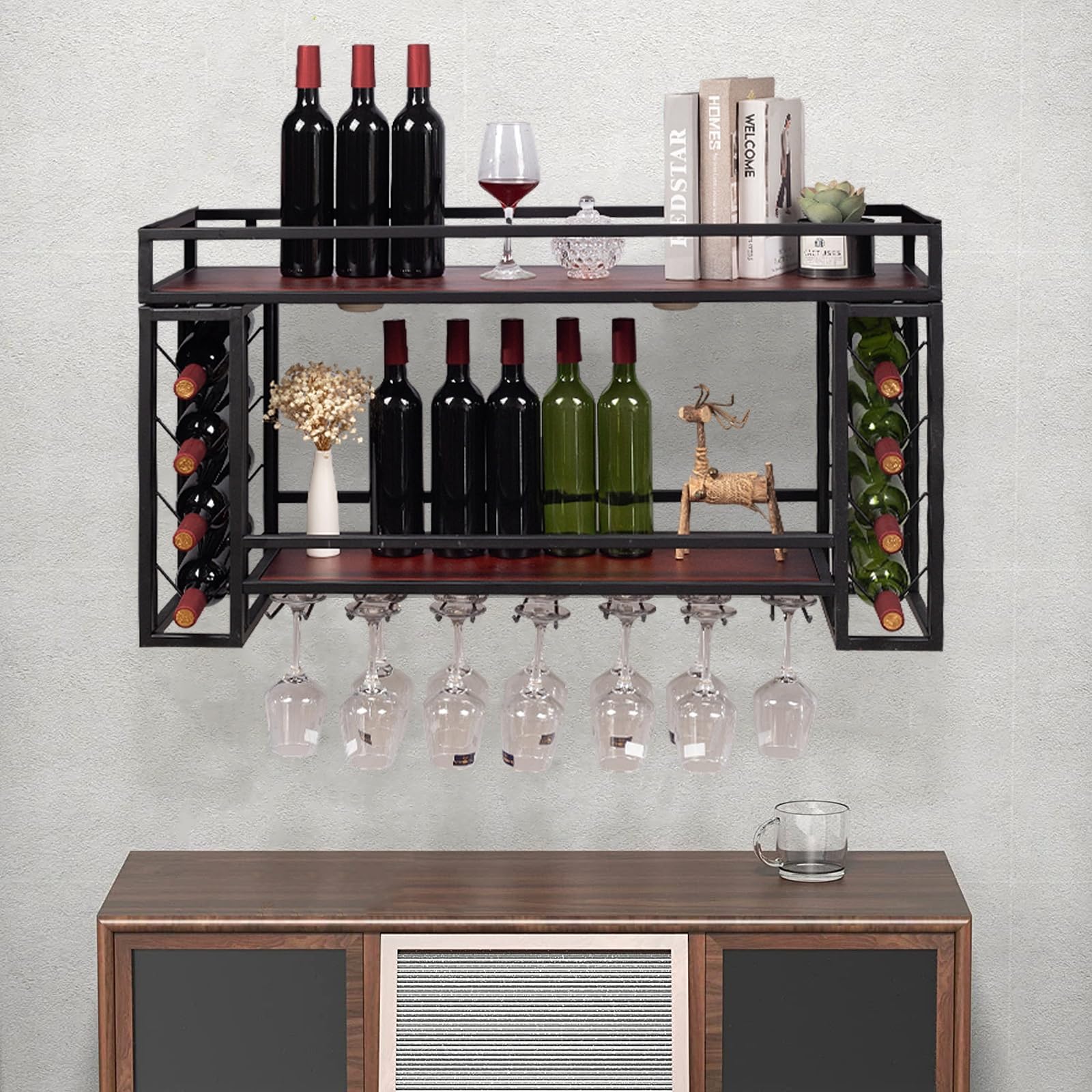 Présentoir pour bouteilles de vin pour des moments partagés