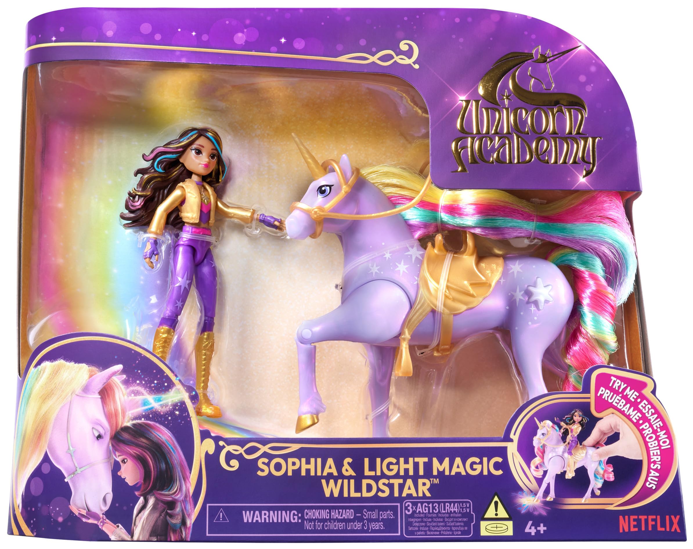 Unicorn Academy Muñeca Sophia y Unicornio Wildstar con Luces y Accesorios en oferta en Amazon