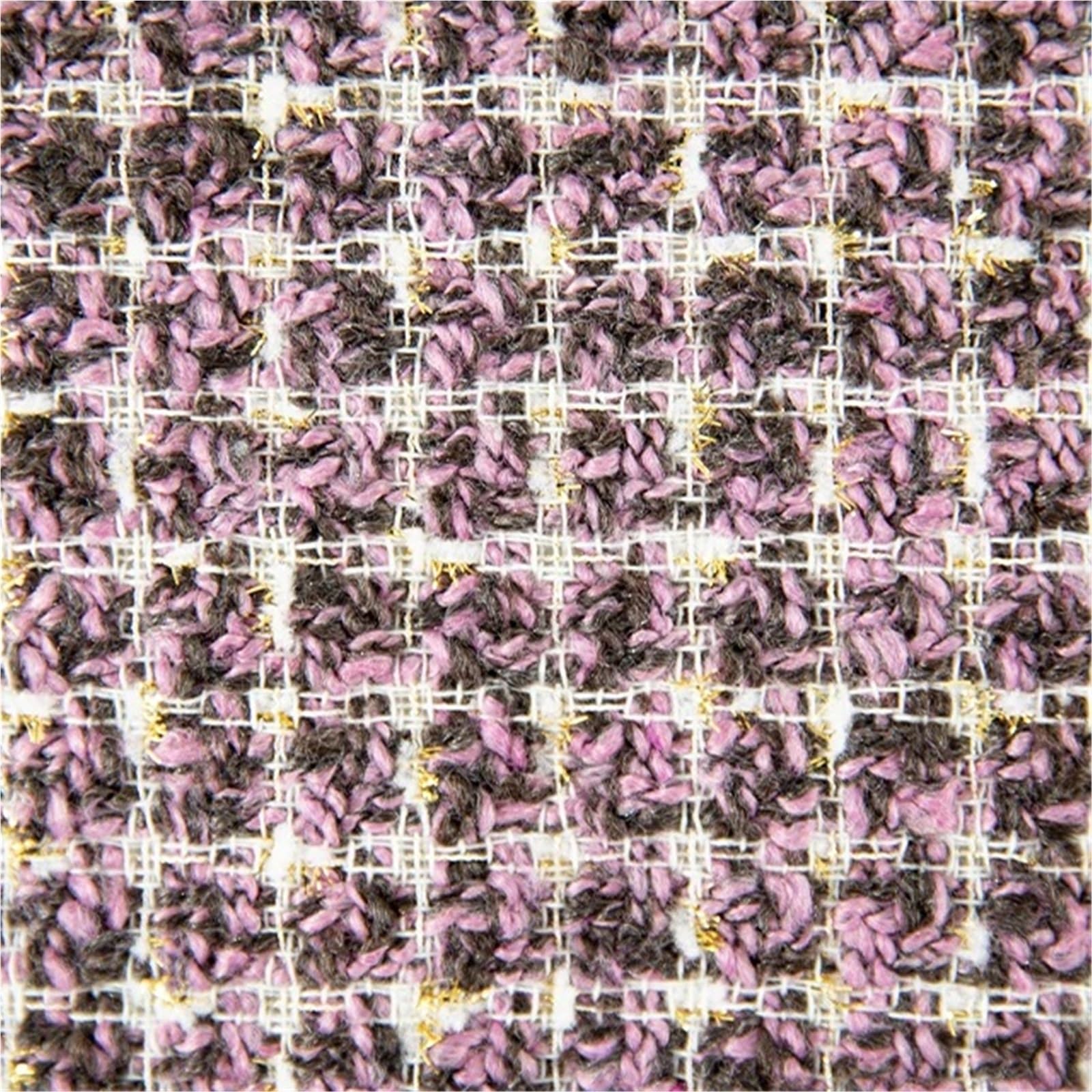 Tradycyjna tkanina tweedowa, Tweed Fabric Wool Polyester Multicolor 100x150cm(Color-04)