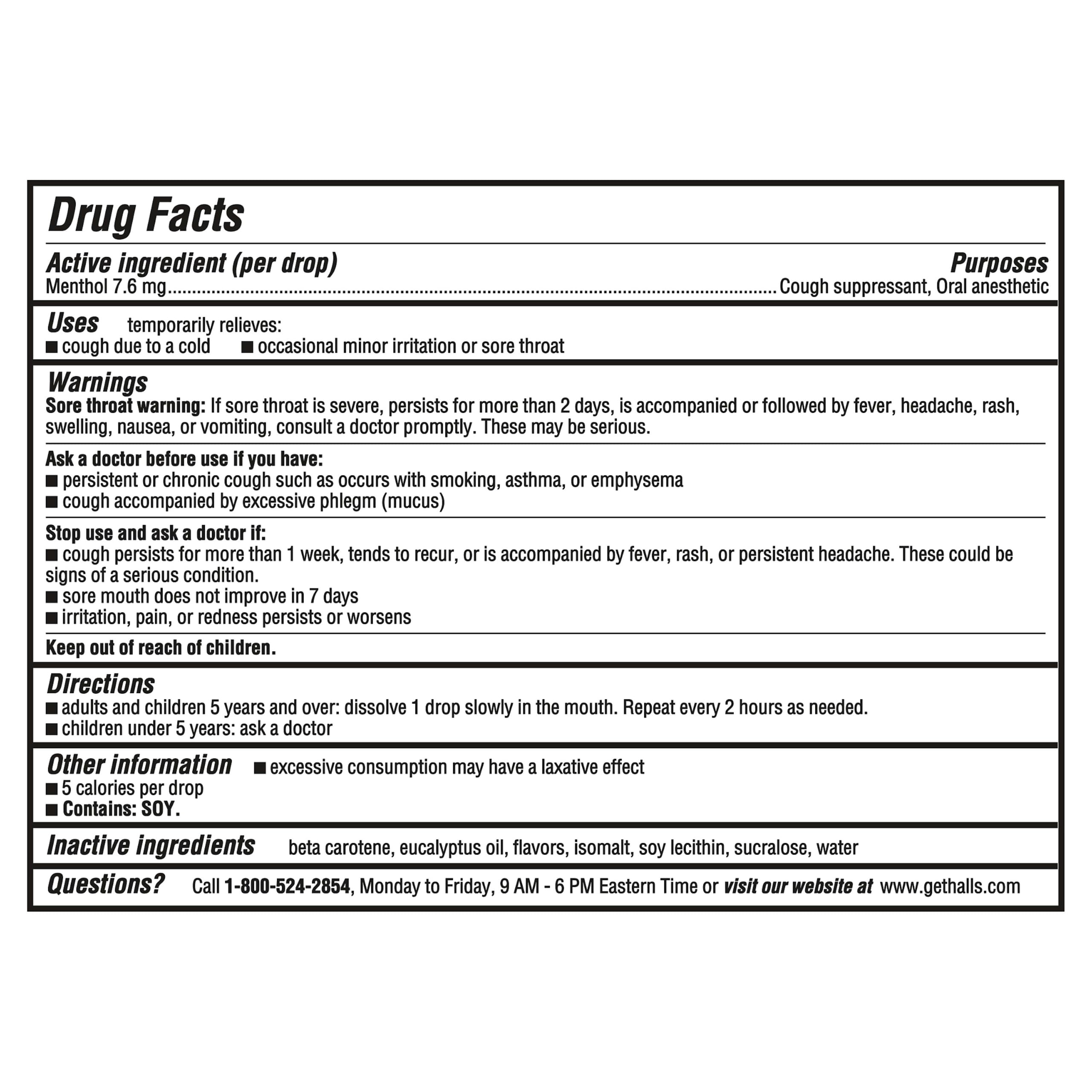 HALLS Cough & Throat Relief Honey Lemon Sugar Free Cough Drops, 180 ct — Amazon image 2