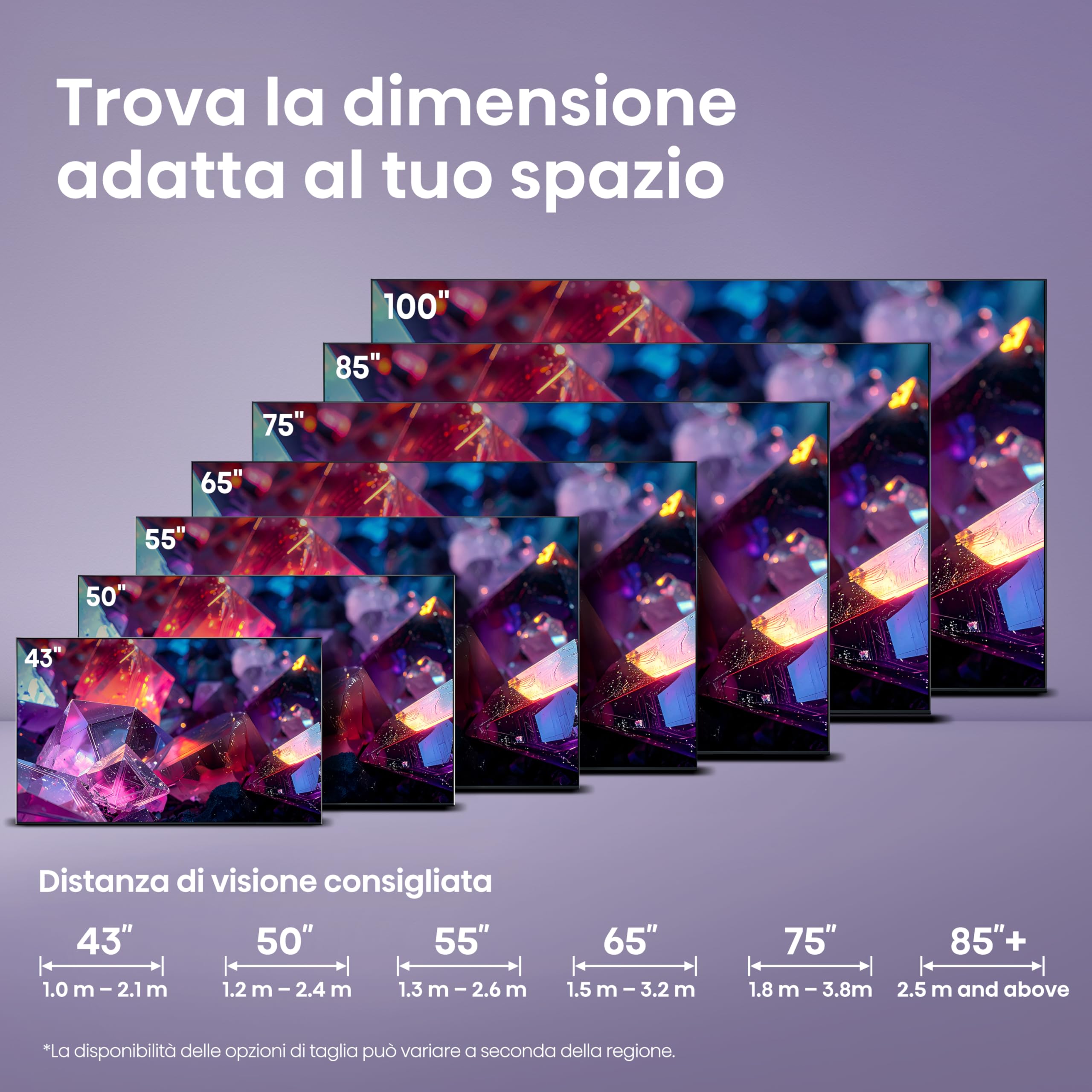 Hisense Smart TV QLED 144Hz 85" 4K 85E7S PRO, Audio Dolby Atmos, VIDAA OS con 1000+ APP, Dolby Vision IQ, HDR 10+, Native 144Hz Game Mode, AirPlay2, Alexa Built-in, lativù 4K