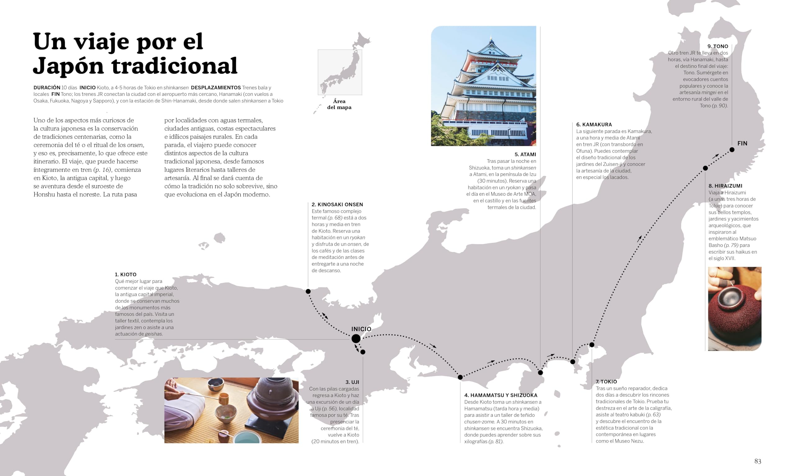 Destino Japón (Guías Visuales. Viajes para regalar): 100 ideas para una aventura inolvidable (Guías de viaje)