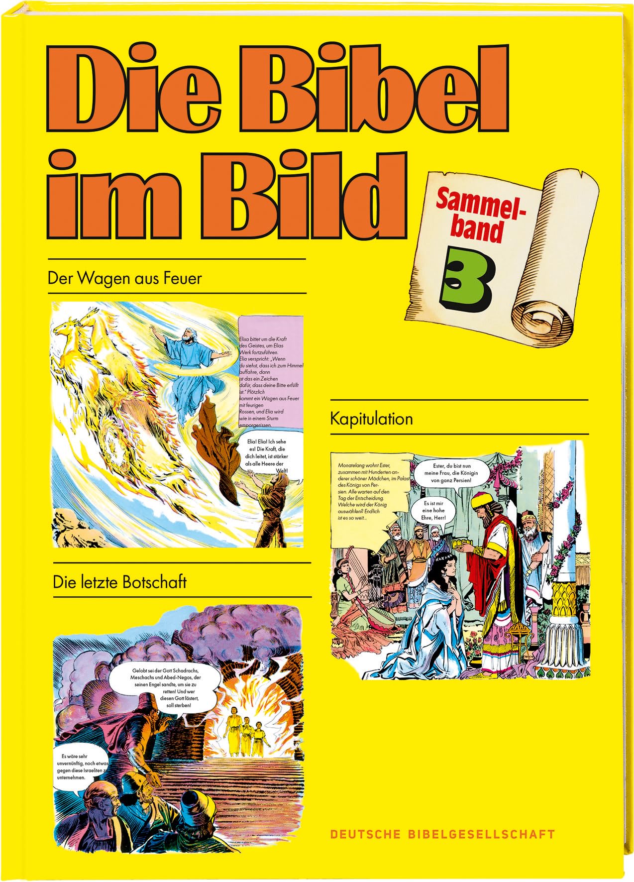 Comic-Reihe „Die Bibel im Bild“. 50 Jahre-Jubiläumsausgabe. Kinderbuch-Klassiker ab 8 Jahren mit Geschichten aus dem Alten und Neuen Testament als Comics. 5 Sammelbände im Schuber