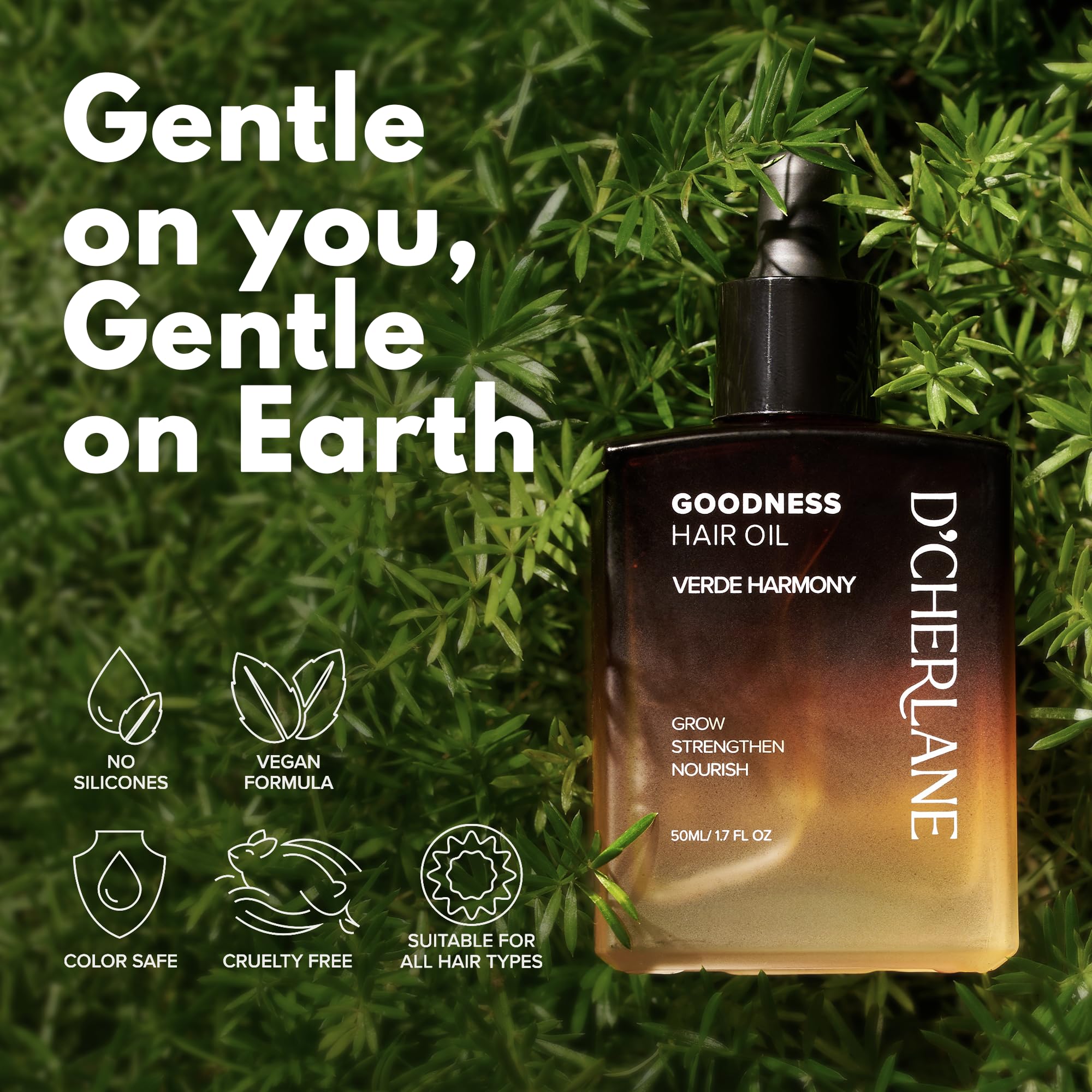 Aceite para el cabello Goodness - Tratamiento para el crecimiento del cabello y el cuero cabelludo profundo con aceites de romero, argán, ricino y coco para todo tipo de cabello - Verde 6