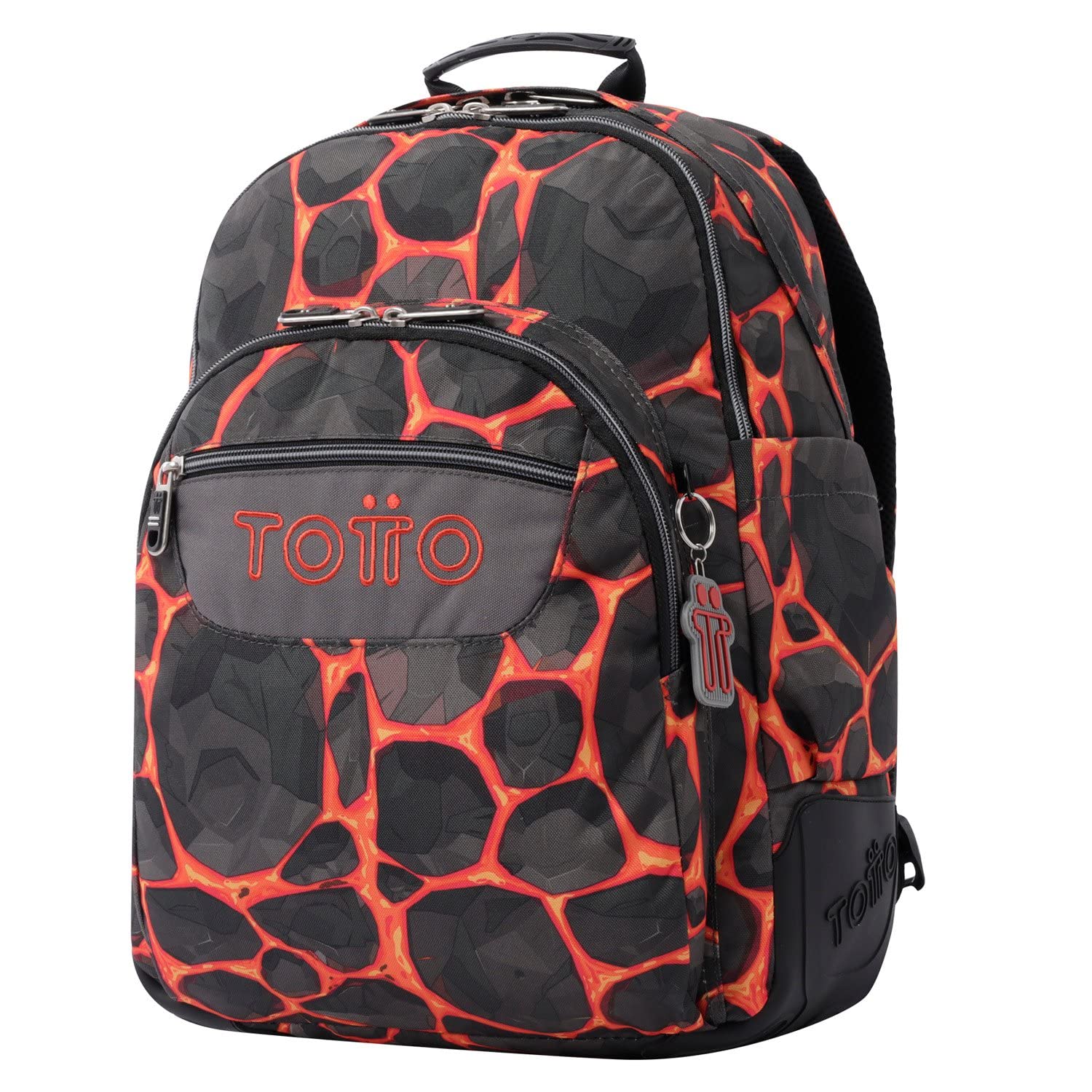 TOTTO Sac à Dos Scolaire imprimé Roches - Crayoles