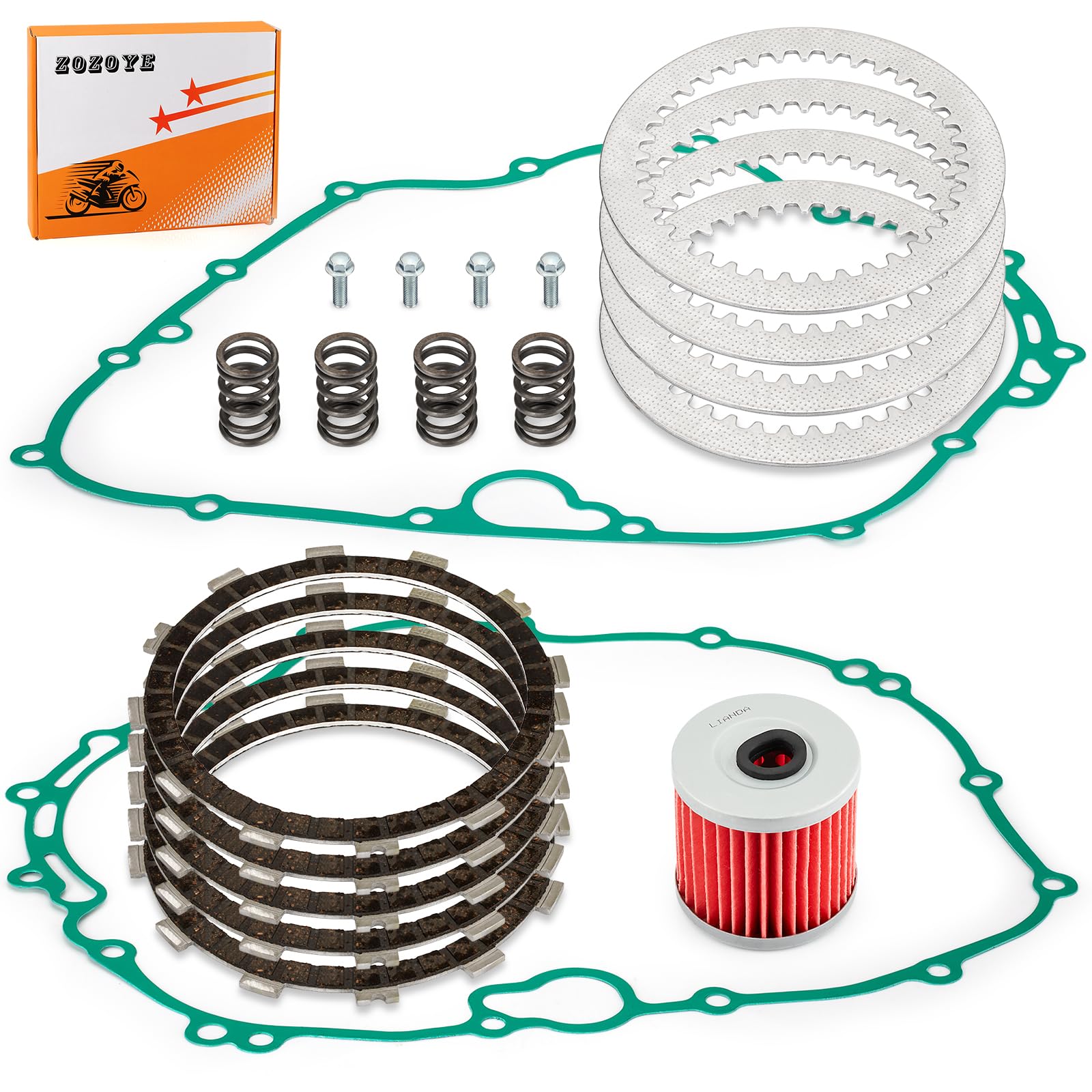 Amazon.com: Heavy Duty Clutch Friction Plates & Gasket Kit for