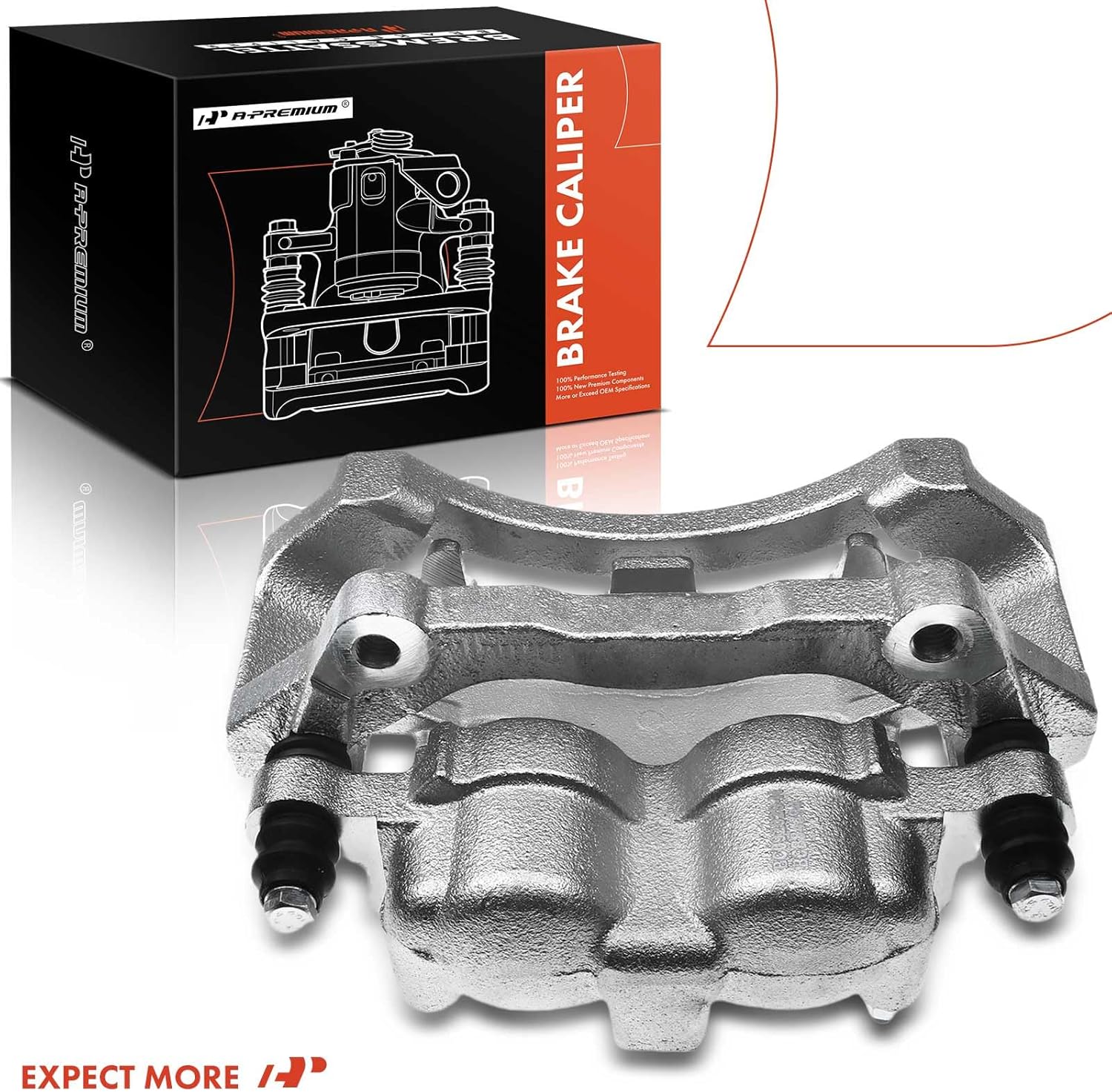 A-Premium Disc Brake Caliper Assembly with Bracket Compatible with Select Dodge Models - Ram 1500 2006-2008, Ram 2500/Ram 3500 2003-2008 - Rear Right Passenger Side