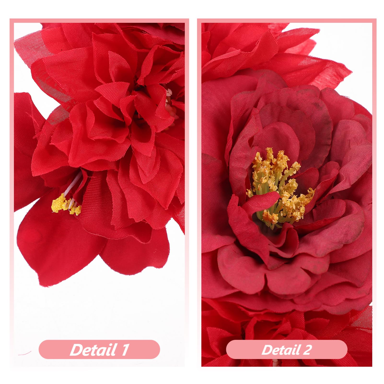 Beavorty 5 Eleganti Cerchietti Con Fiori Di Peonia Per Feste E Occasioni Speciali