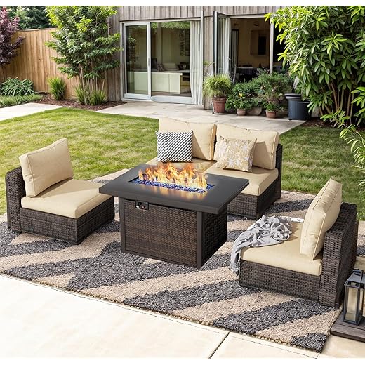 5 Piece Outdoor Patio Furniture Set