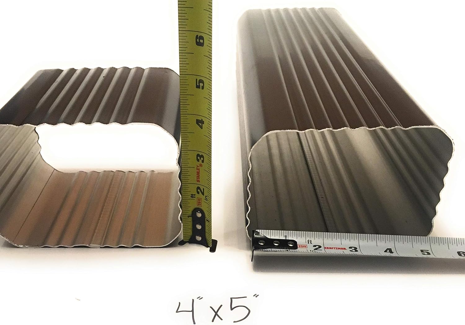 EAGLE 1 White Aluminum Downspout Extensions (Multiple Sizes) with 3 Free Matching Screws and 1 Free 1/4" Chuck (15, 4 X 5)