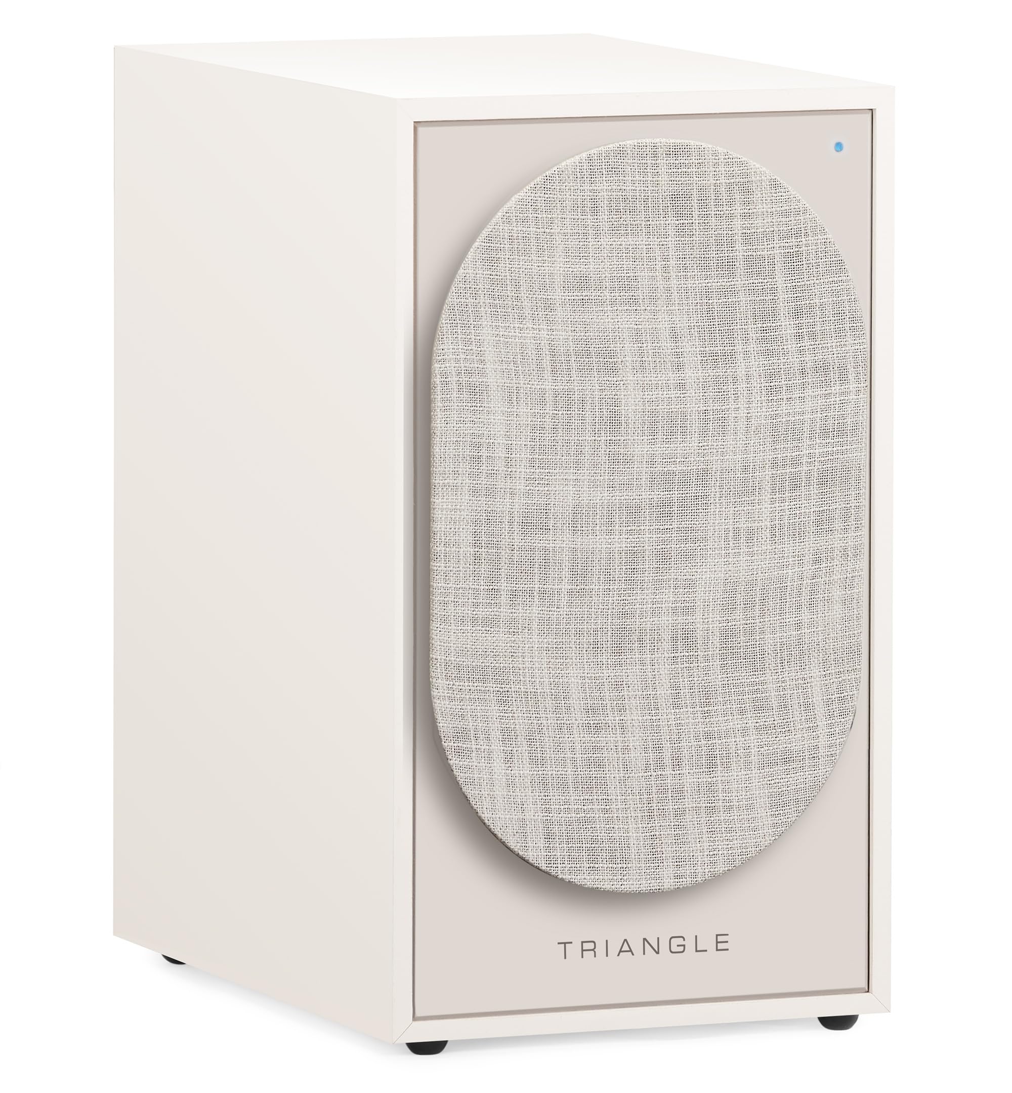 TRIANGLE - BOREA BR03 Connect Aktywne głośniki - Głośniki podstawkowe Bluetooth ze wzmacniaczem 2x 60 W - HD Audio - Wejścia PHONO/TV Arc i USB Platinum - 206 x 360 x 314 mm - Kremowy (para)