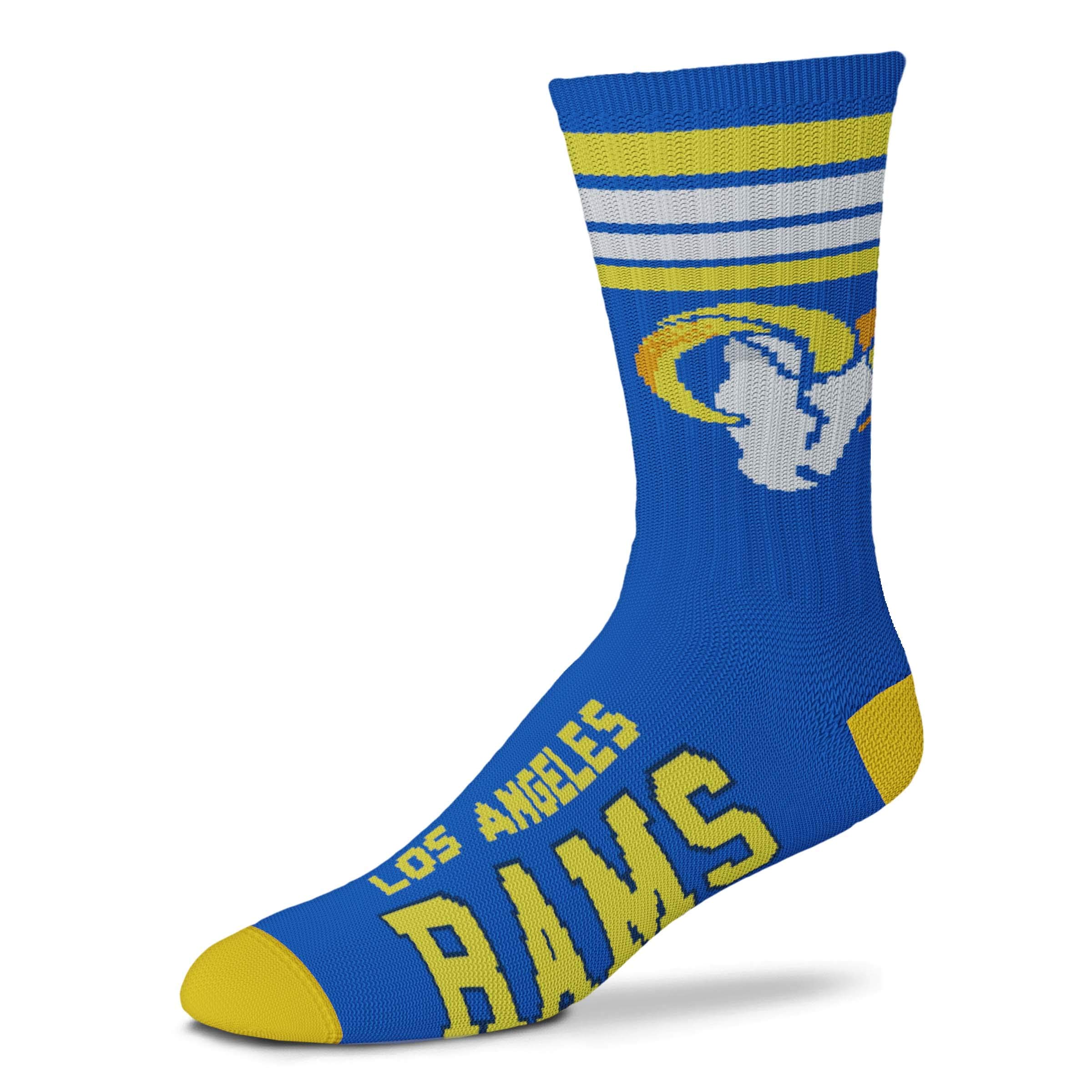 FBF NCAA Notre Dame Fighting Irish 4 Stripe Deuce Crew Socks