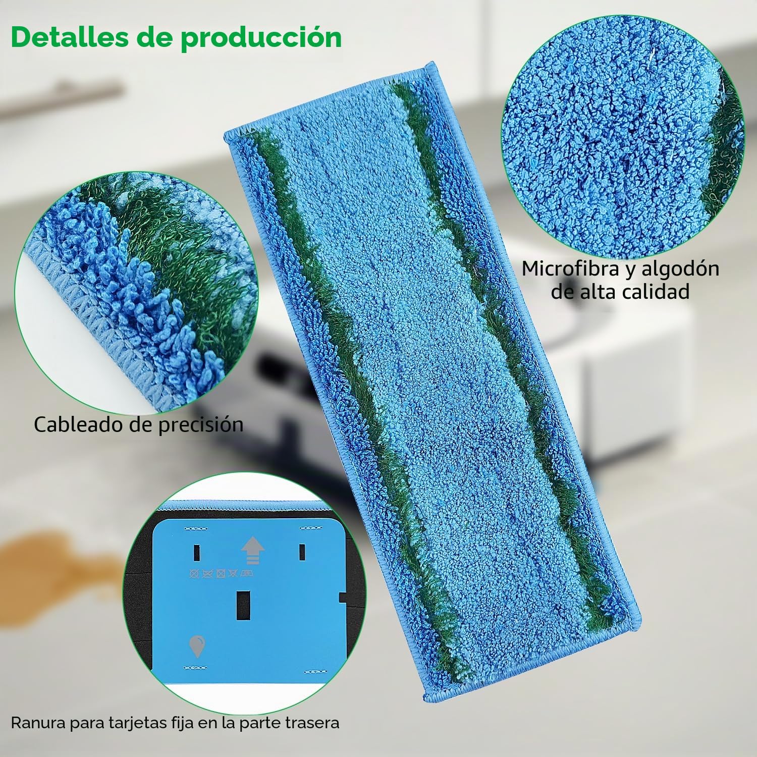 10 Limpieza Paño de Microfibra Reutilizables Lavables para Irobot Braava Jet M6 (M6134), Almohadillas de Repuesto para Trapeador, Toallitas Limpiadoras Lavables