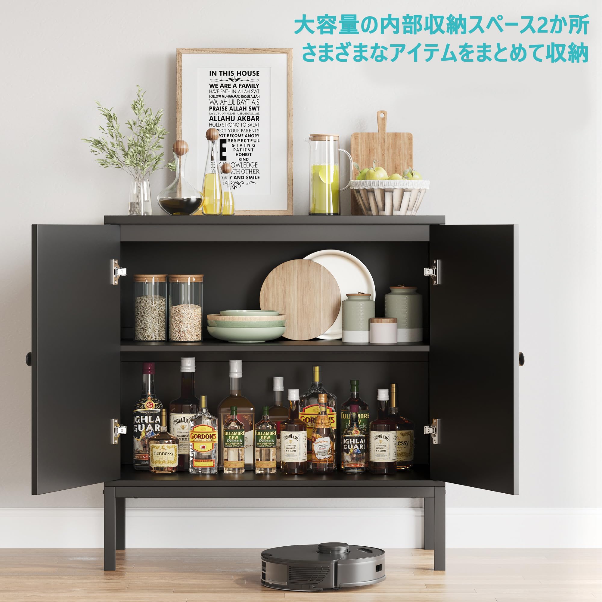 Amazon.co.jp: ミッドセンチュリー モダン ラタン調 サイドボード