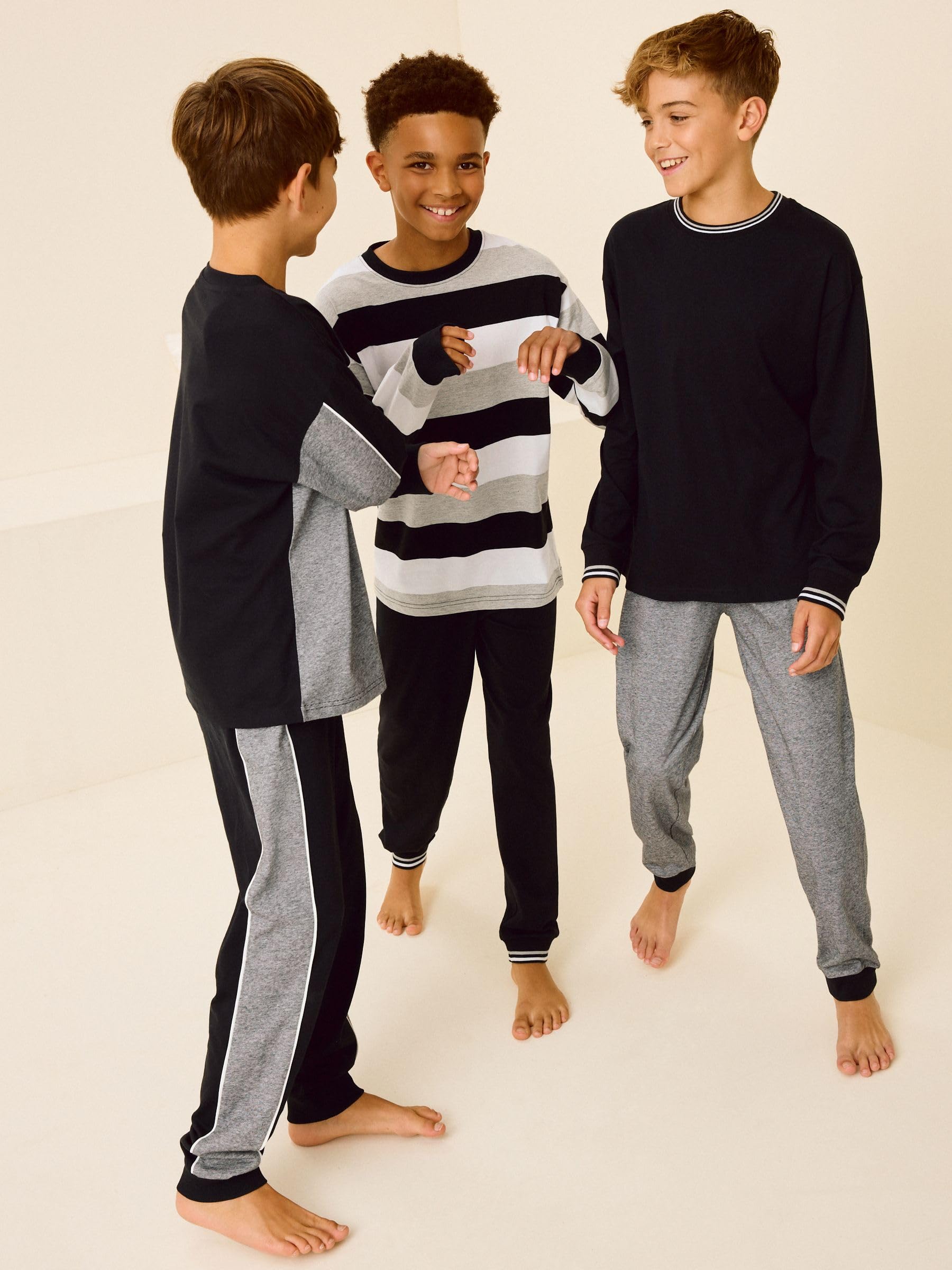 NEXT Jungen Schlafanzüge mit langem Bein, 3er-Pack