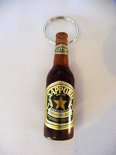Miniatura 1 de Sapporo Mini réplica de botellas de cervezallavero abrebotellas