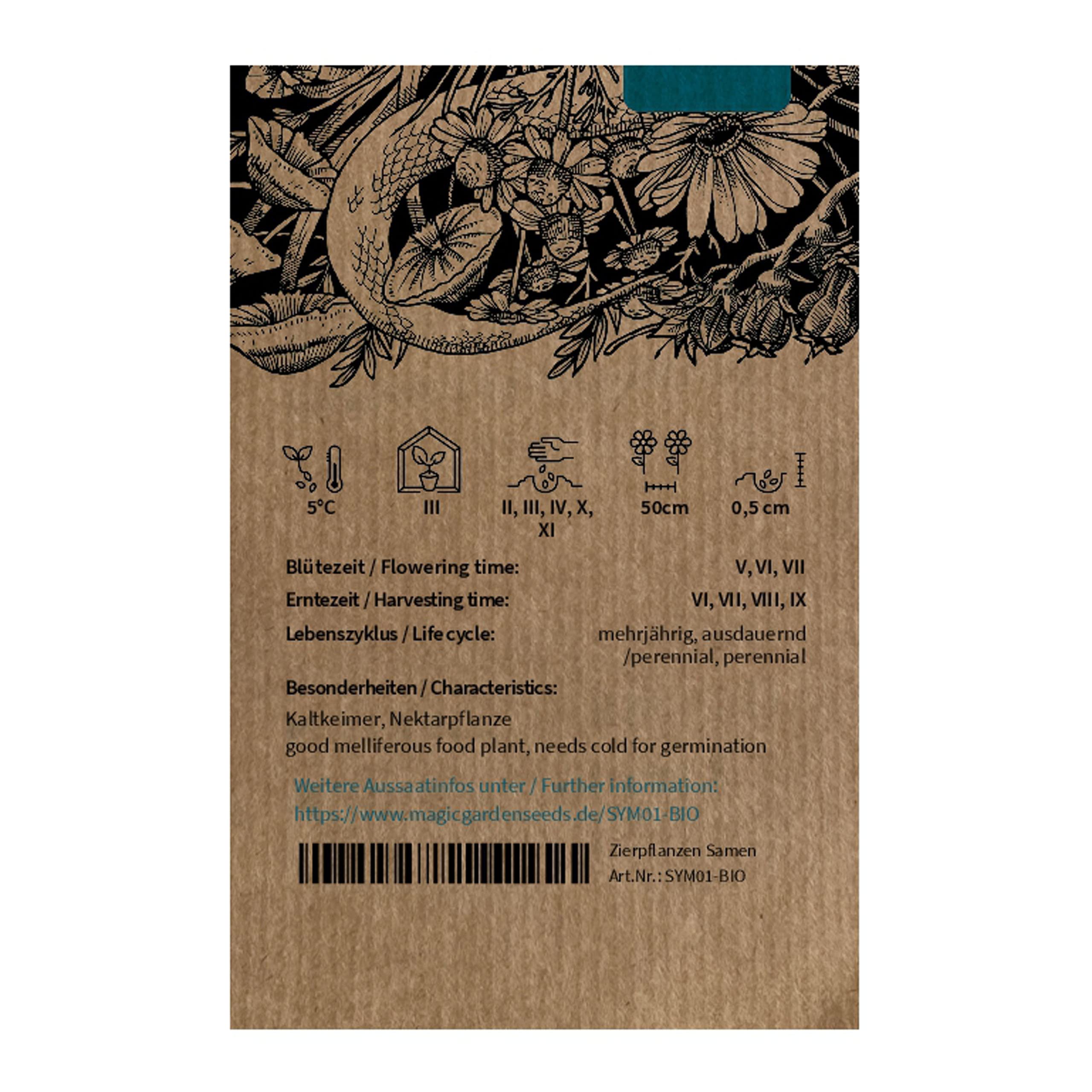 Żywokost lekarski (Symphytum officinale) organiczny - ok. 30 nasion