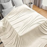 Vista 479 de BEDELITE Fleece Blanket White Throw Blanket for Couch & Bed, Luxury Plush Cozy Fuzzy Blanket 50" x 60", Super Soft Warm Lightweight Throw Blanket