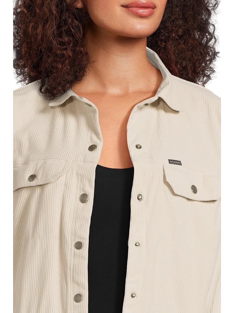 Tan Columbia Blue Point Creek Short Corduroy Shirt Jacket