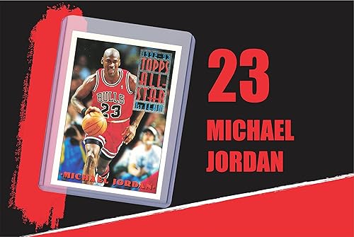 Miniatura 4 de Michael Jordan MJ (5) Assorted Basketball Cards Bundle - Chicago Bulls Trading Cards - MVP # 23