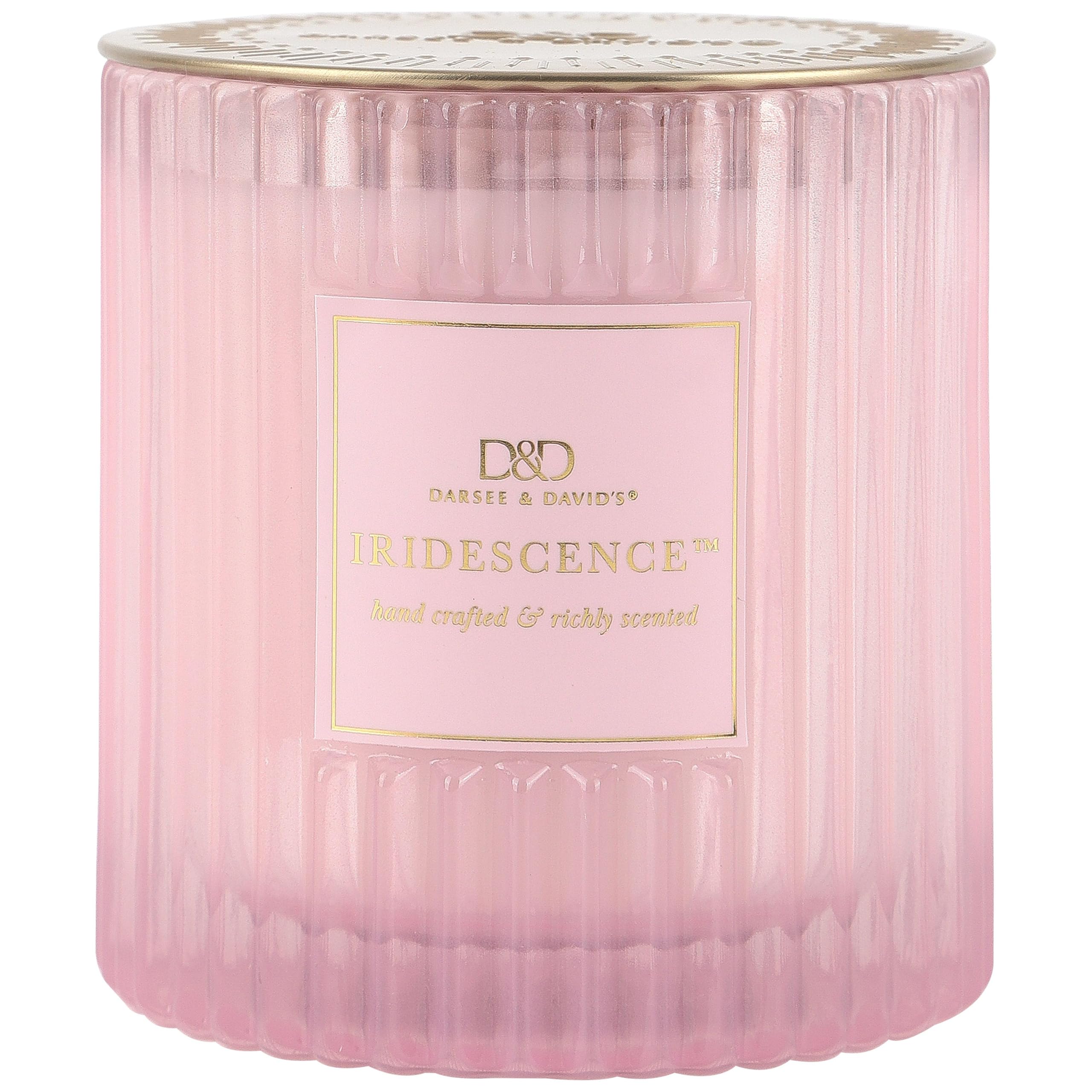Amazon.com: Darsee & David's, Iridescence Ribbed Candle, 10 Ounces