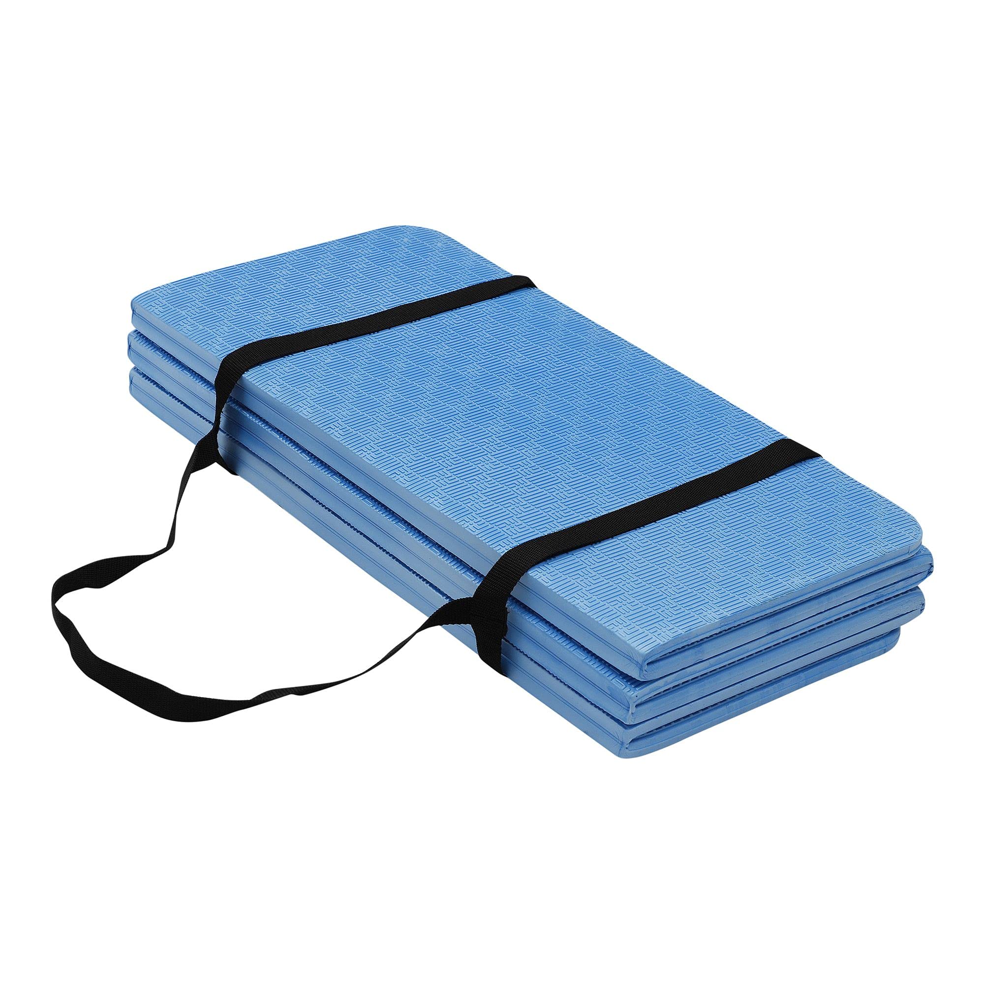 ULTIMAX Folding Mat Gymnastics Mat, Folding Anti-Tear Tumbling Mat Yoga Mat Exercise Mat-BLUE