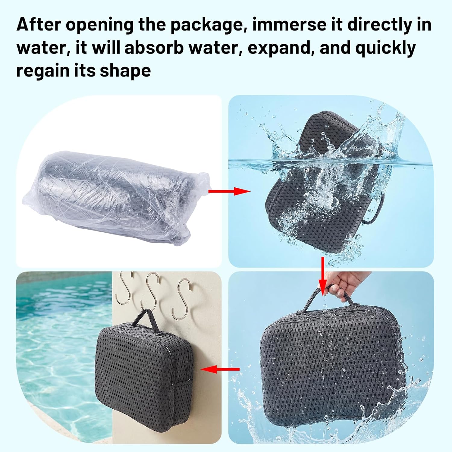 Foldable Hot Tub Booster Seat with Back Support, Adjustable 2 Heights up to 5.2", Non-Slip Bottom, Portable Spa Booster Seat for Hot Tub (Including Inflatable), Pool, Bathtub (Gray-1 PC)