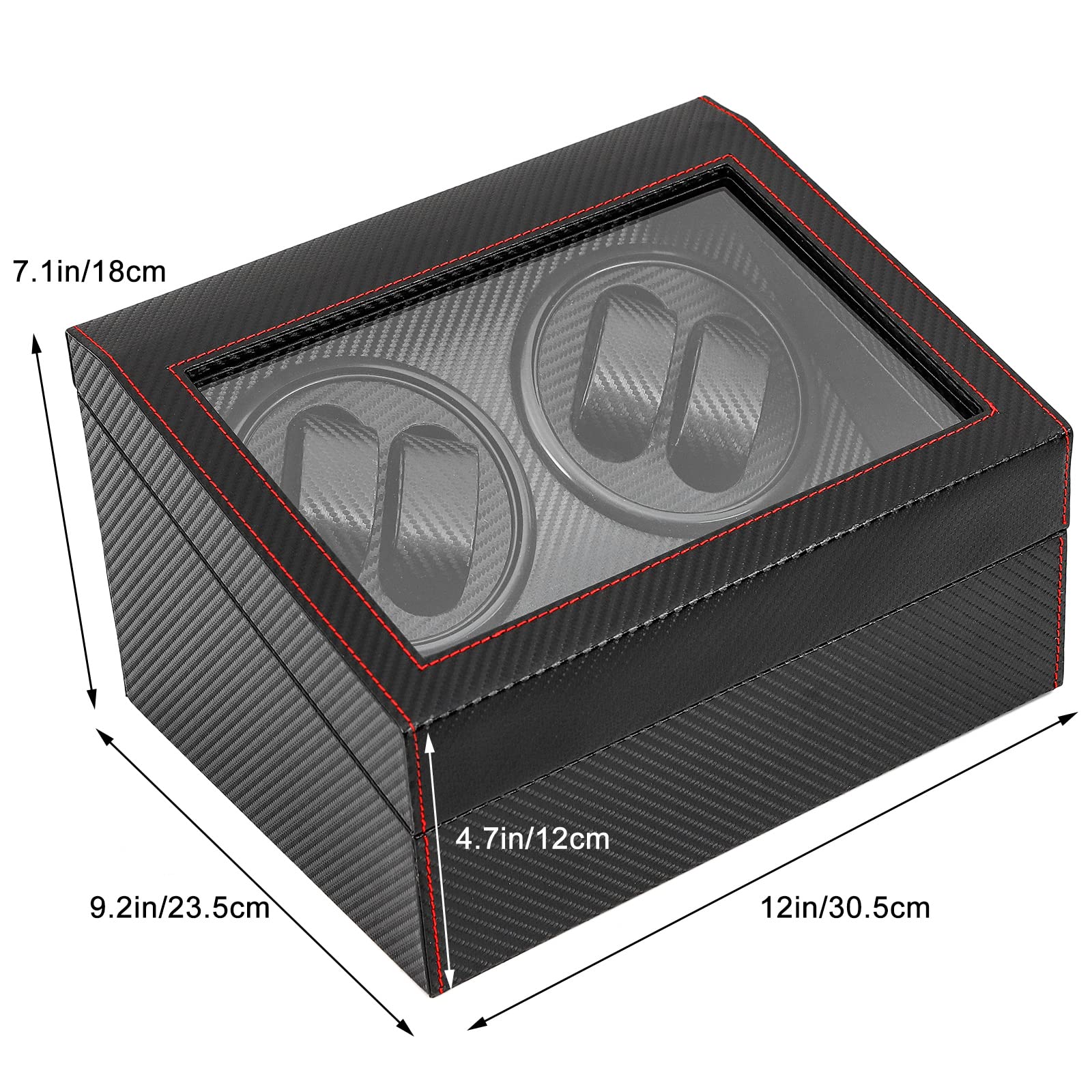 4+6 Uhrenbeweger Luxuriöser Automatische Uhrenbeweger Box Uhrenvitrine Watch Winder leisem Mabuchi Motor,Bewegungs Mechanische Uhren für Automatikuhren Aufbewahren