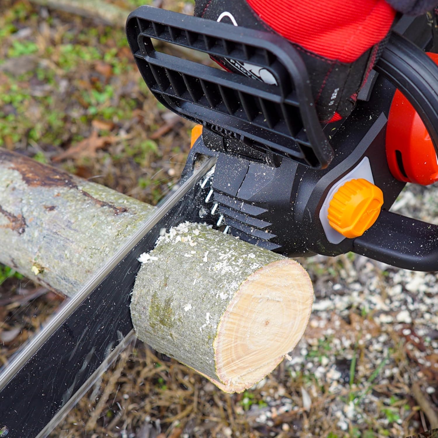 WORX Nitro WG350E.9 Motosega a batteria 20 V – potente sega per legno – 10 m/s – lunghezza di taglio 30 cm – compatta e sicura – solo utensile