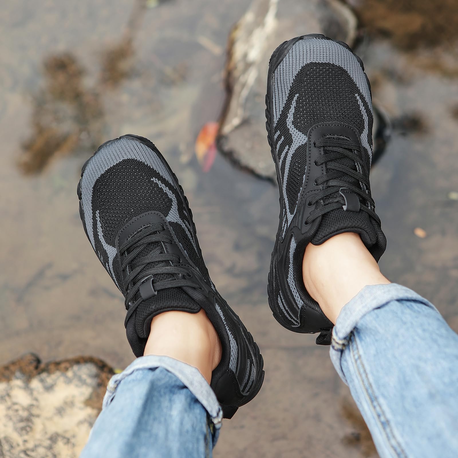 Zapatos de Agua Hombre Mujer Escarpines Deportes Acuáticos Zapatos de Playa Surf Escarpines de Baño Barefoot Zapatillas
