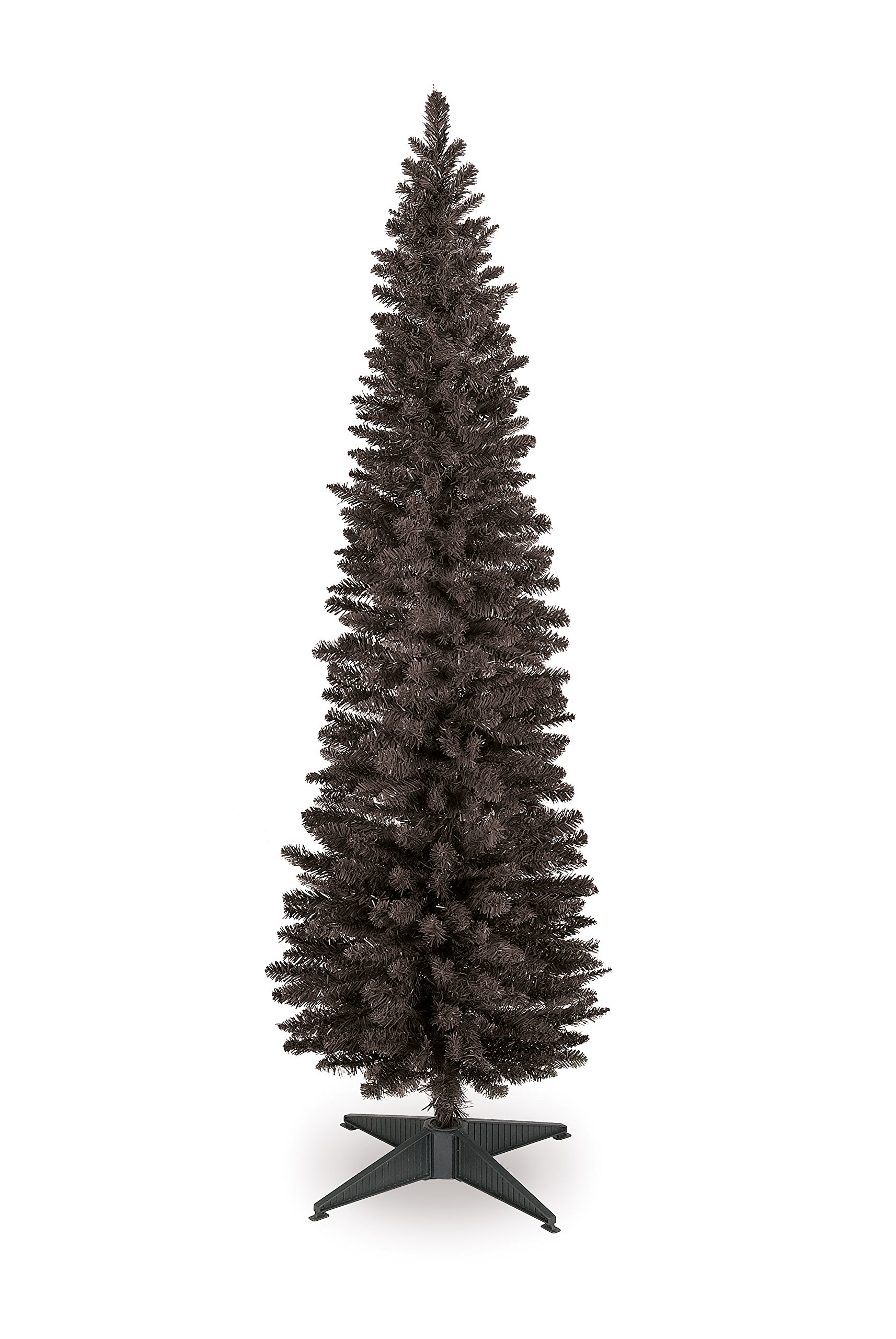 Trans Continental Black 6Ft Pencil Slim Christmas Tree (Ct07672)