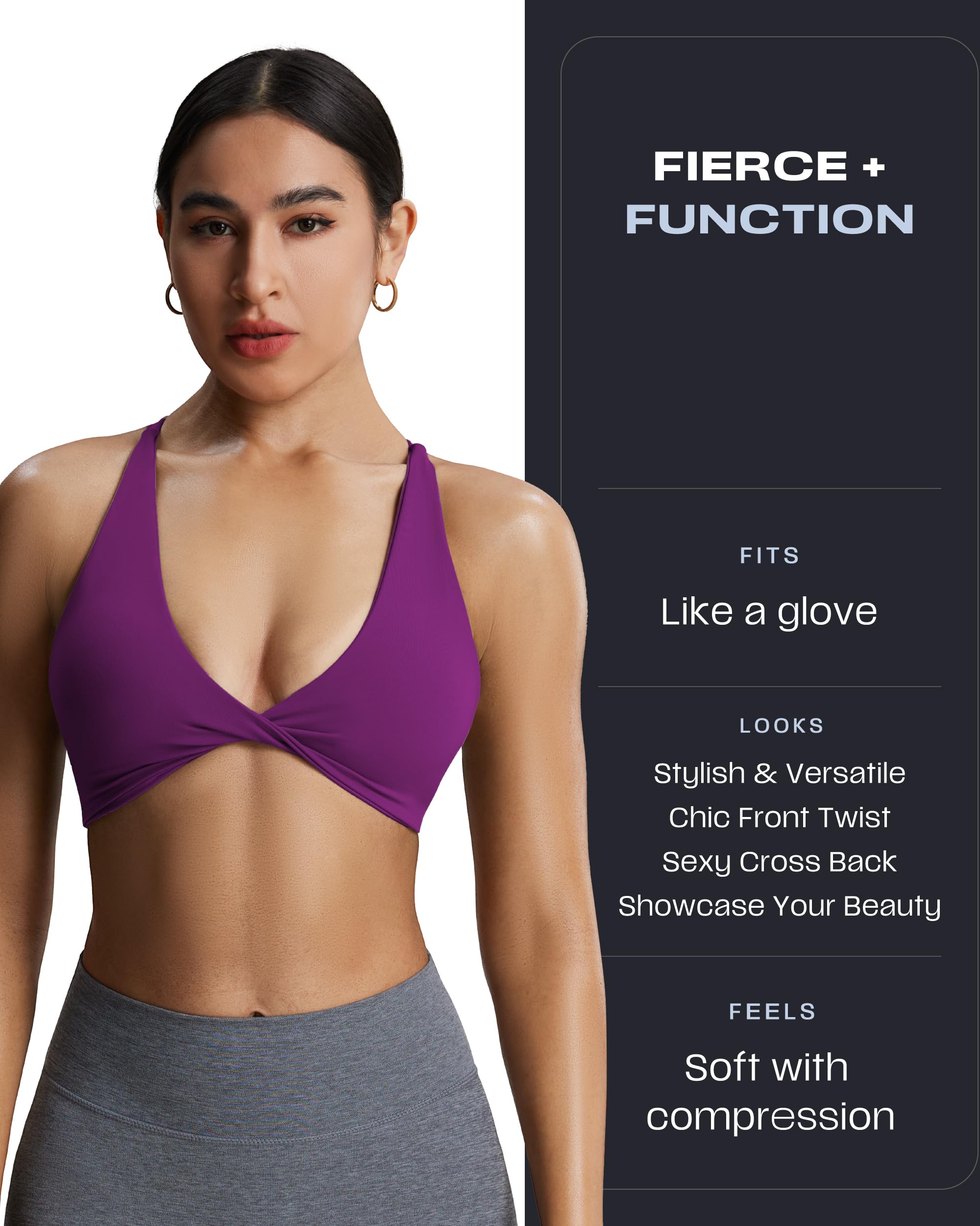 Aoxjox Weich Reggiseno Sportivo Donna (Pacco da 1)