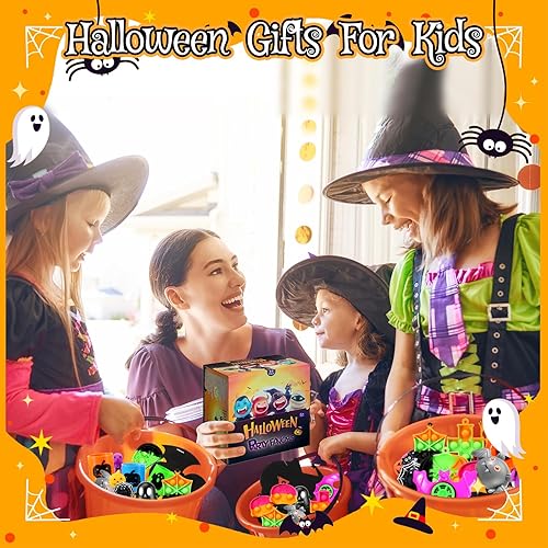 Miniatura 5 de Recuerdos de fiesta de Halloween, premios de Halloween para fiesta en el aula, golosinas de Halloween sin dulces, premios a granel juguetes para