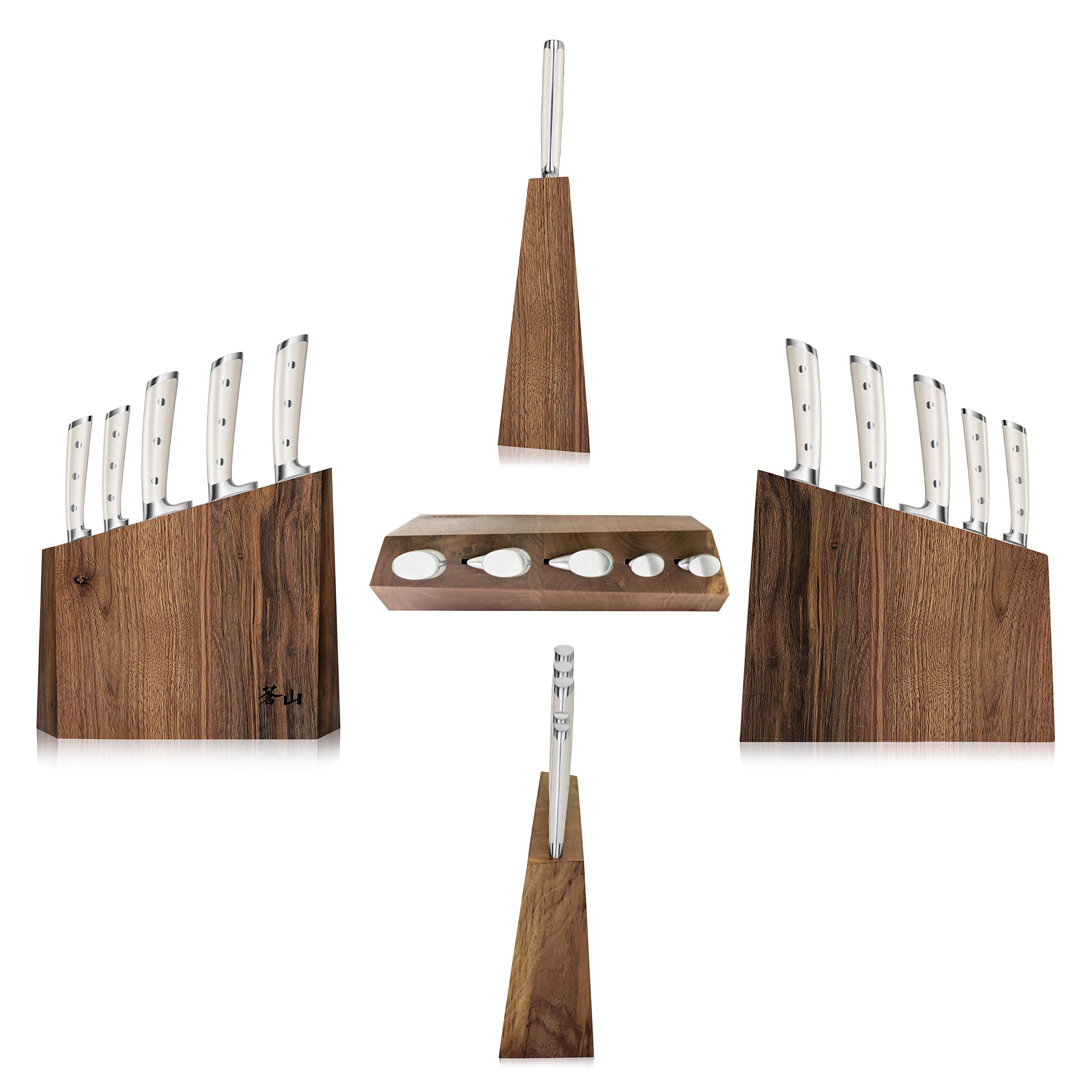 Cangshan S1 Series 1026047 German Steel Forged 23-Piece Knife Block Set: 6-piece Block Set White