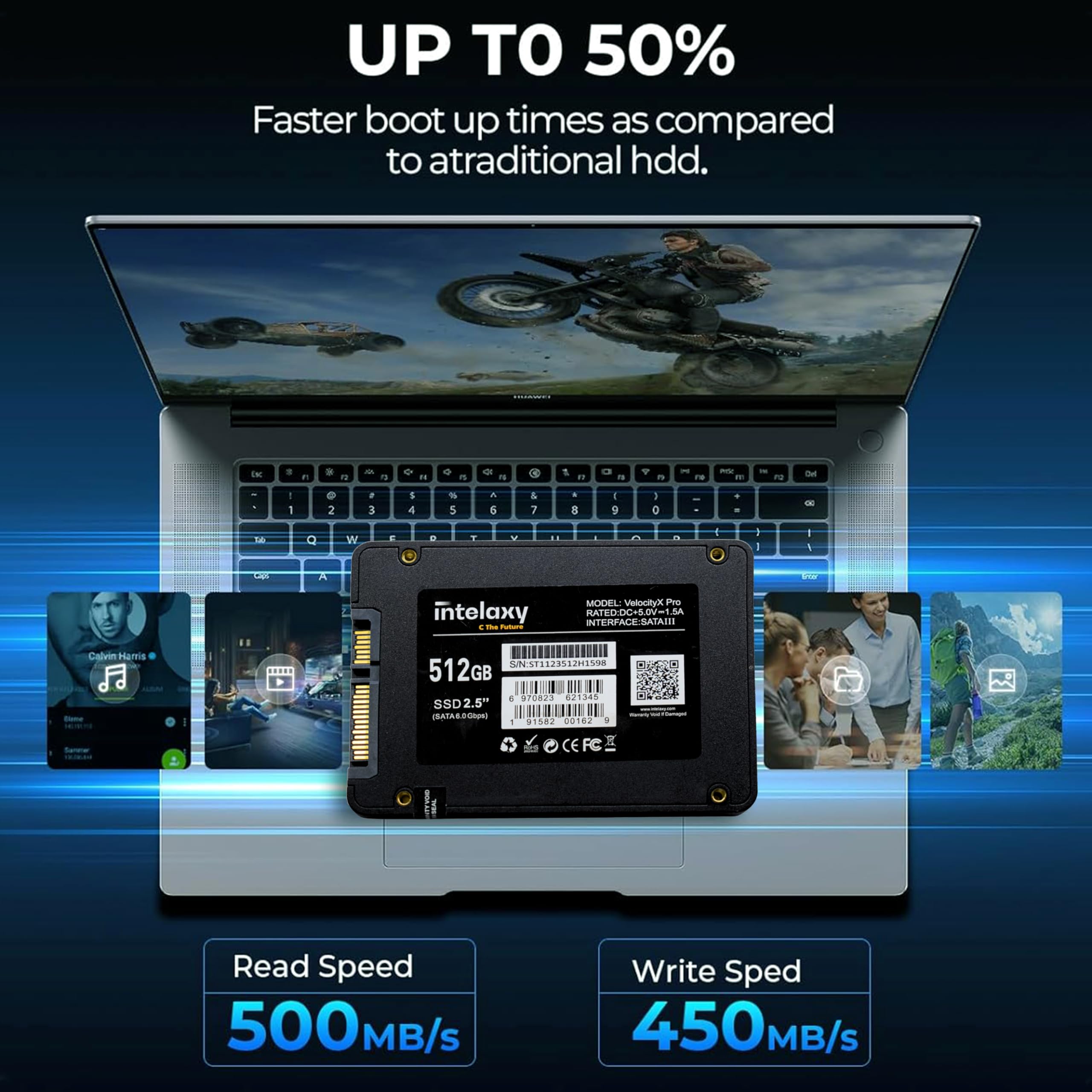 Intel DC53427HYE メモリ16GB+SSD512GB+Wi-Fi Amazon.in: Buy Intelaxy 512 GB SATA, Internal SSD for Laptop and