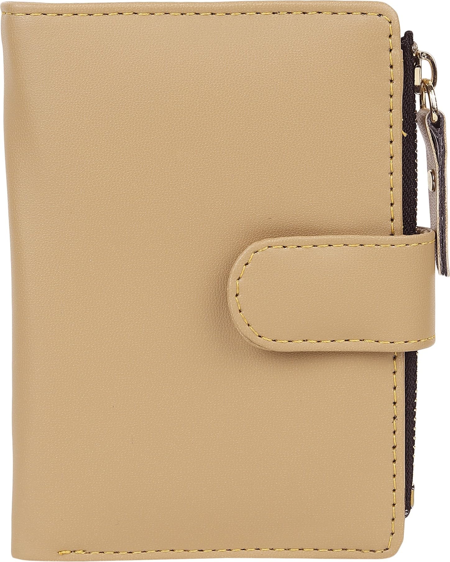Women Casual Beige Artificial Leather Wallet (6 Card Slots) (TnW-Smll-Clutch-Real-Beige_1)-image-44