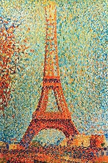 ART.COM Wall Art Print The Eiffel Tower by Georges Seurat, 12" x 18"