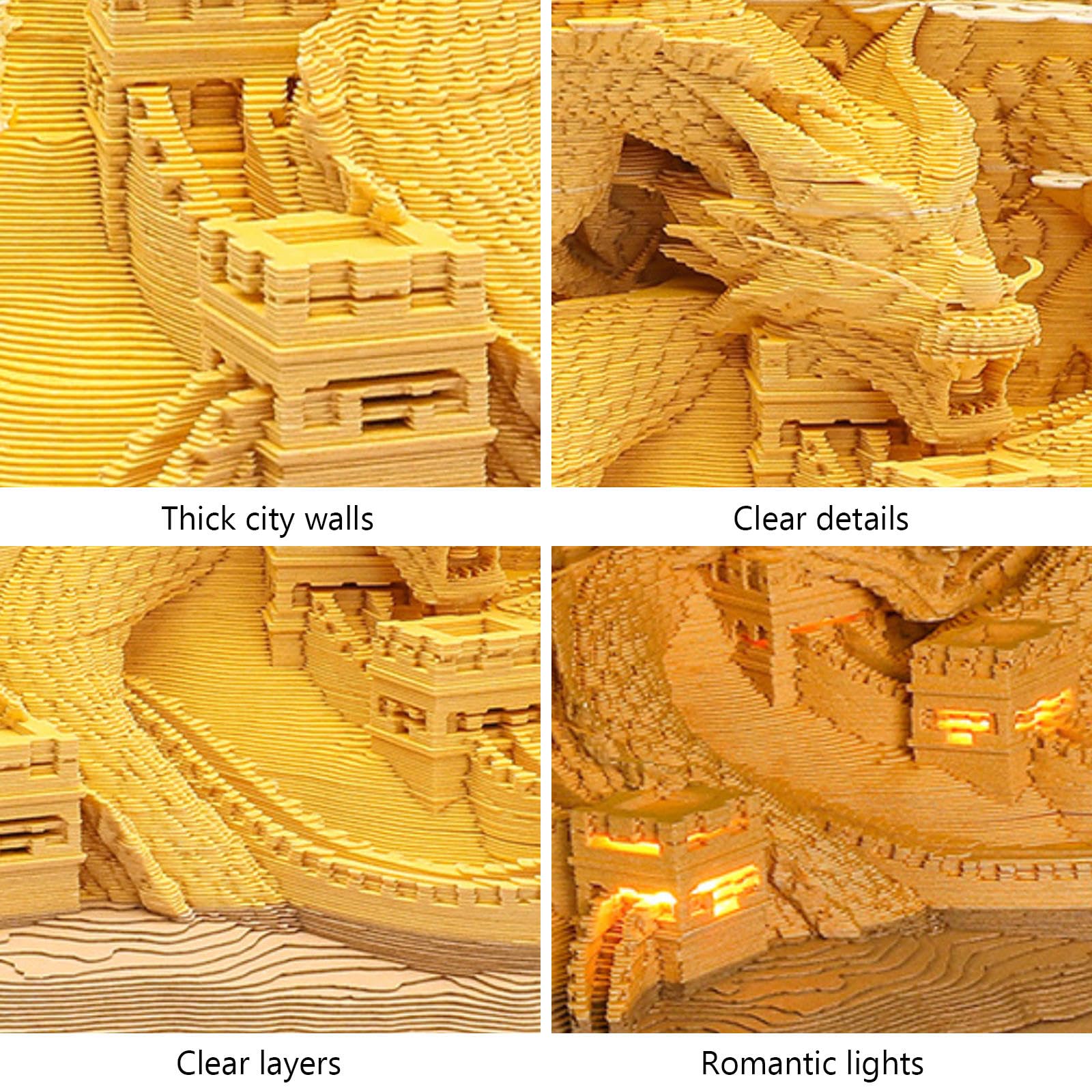 Bloc de notas 3D, bloc de notas 3D, bloc de notas de arte 3D, bloc de notas artísticas de dragón rasgado, exquisitas notas adhesivas creativas antiadherentes, bloc de notas de arte 3D, bloque de