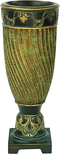 OK Lighting Jarrón decorativo, 19.25 pulgadas, verde