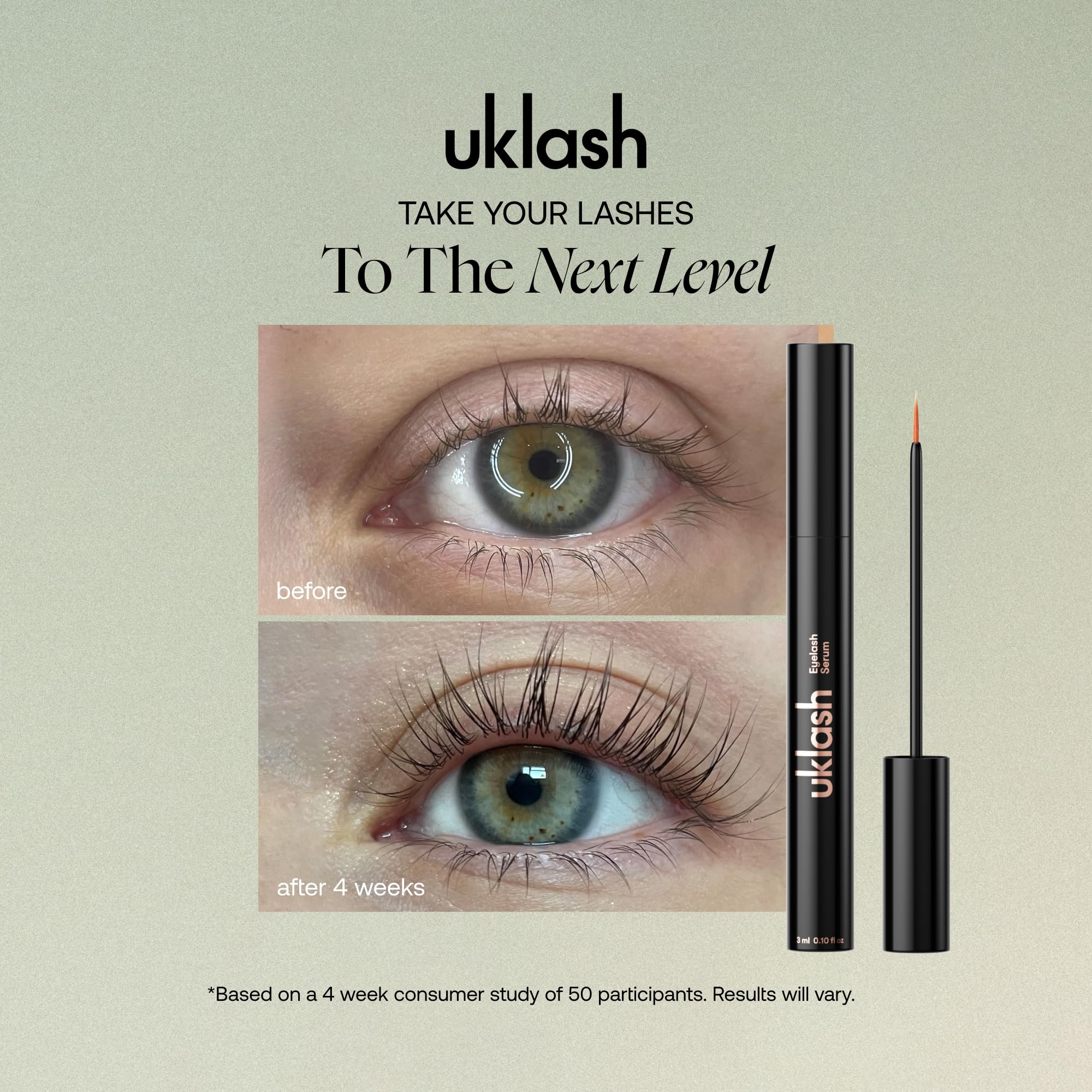 UKLASH Eyelash Growth Serum 3ml Nourishing Lash Serum for Fuller Lashes | Clinically proven formula for naturally longer lashes and extensions. 100% vegan cruelty-free vitamin infused product thumbnail 3