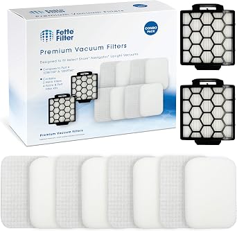 Fette Filter - Filters for Shark Navigator Zero-M Self-Cleaning Brushroll Pet Pro Upright Vacuum ZU60 ZU62 ZU62C ZU51 NV150 NV251 NV255, Replacement Parts Parts #1238FT60 &1239FT60