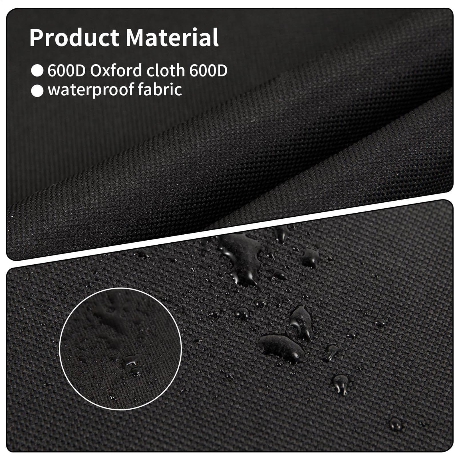 Funda plegable impermeable para carrito de la compra, tela Oxford, protección contra el polvo para jardín al aire libre y camping, resistente al viento, para carrito de compras y patio