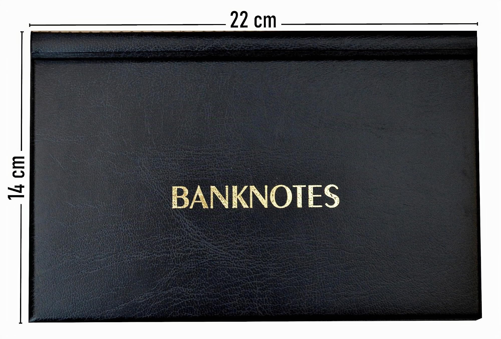 COLLECTOR Album pour Les Grands Billets – Album de Billets de 20 Pages 11x19cm (Noir)