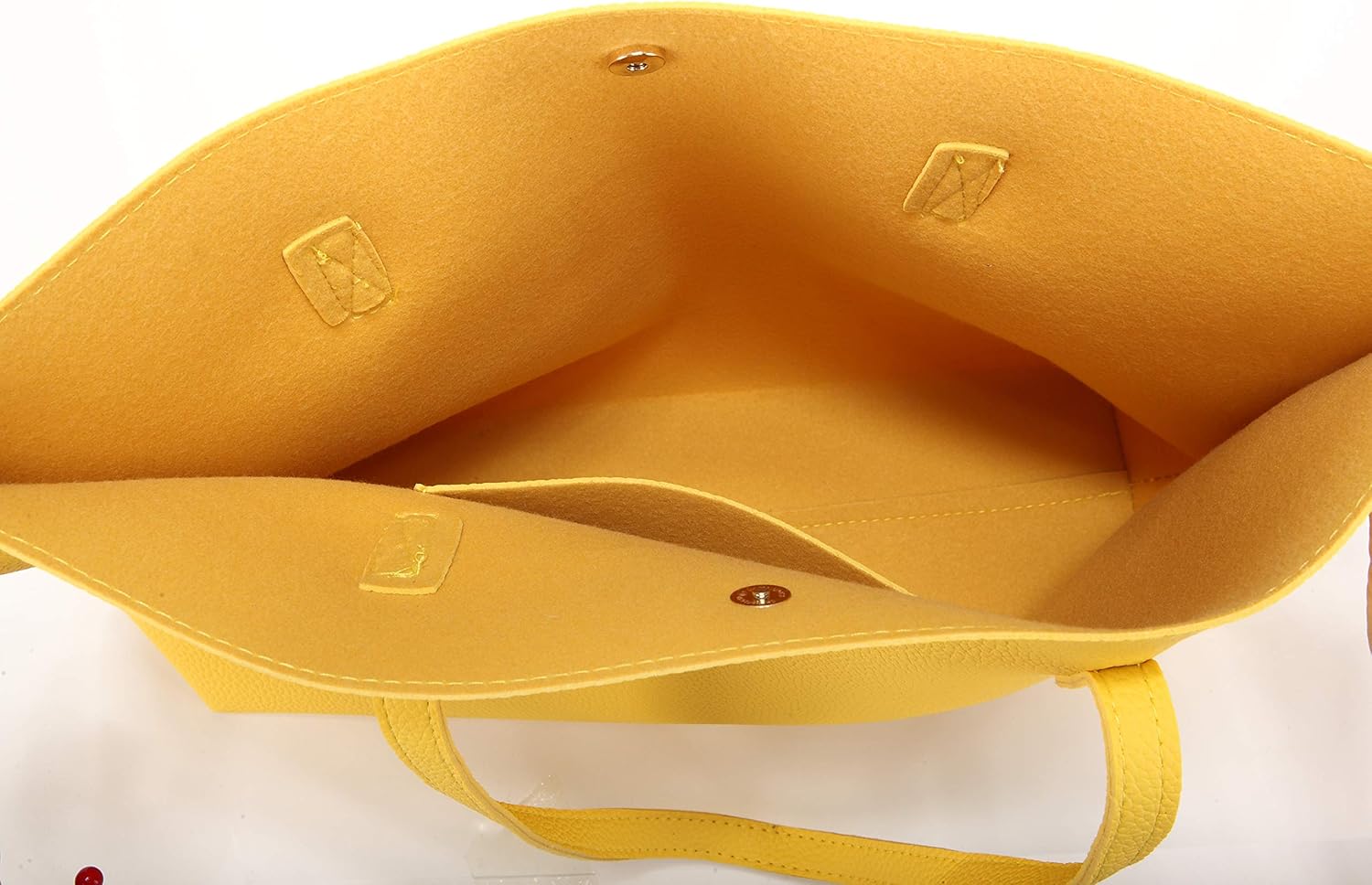 Women Tote Bags Top Handle Satchel Handbags PU Faux Leather Tote Bag with Tassel Shoulder Purse - Image 2